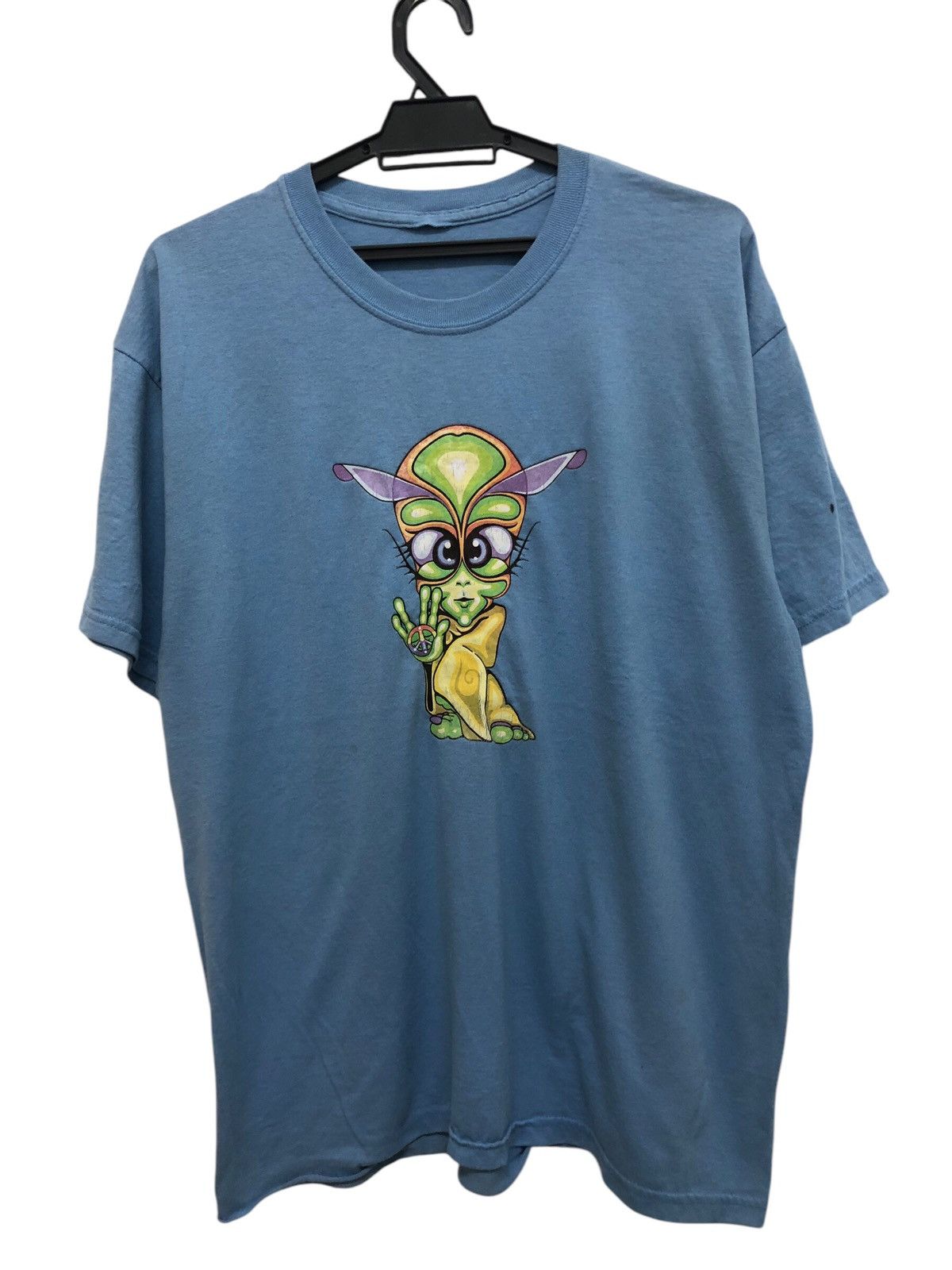 Vintage RAVE 🔥 PSYCHEDELIC ALIEN PEACE LSD GRAPHICAL TEE Size US L / EU 52-54 / 3 - 1 Thumbnail
