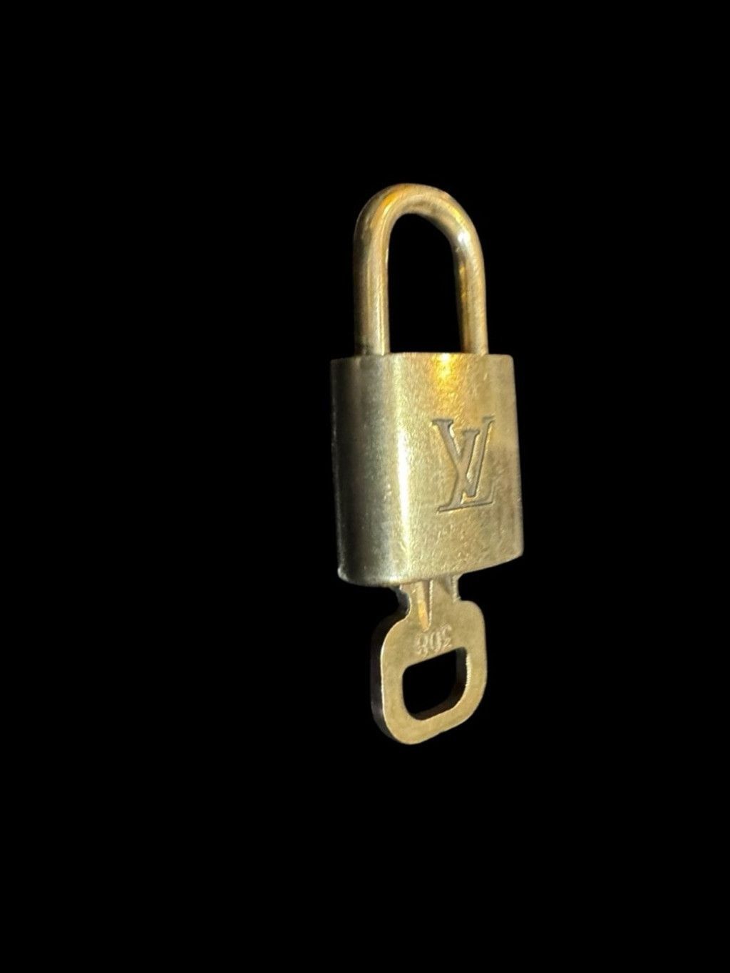 Louis Vuitton Louis Vuitton Gold Padlock with Key - #308 & COA Size ONE SIZE - 4 Thumbnail