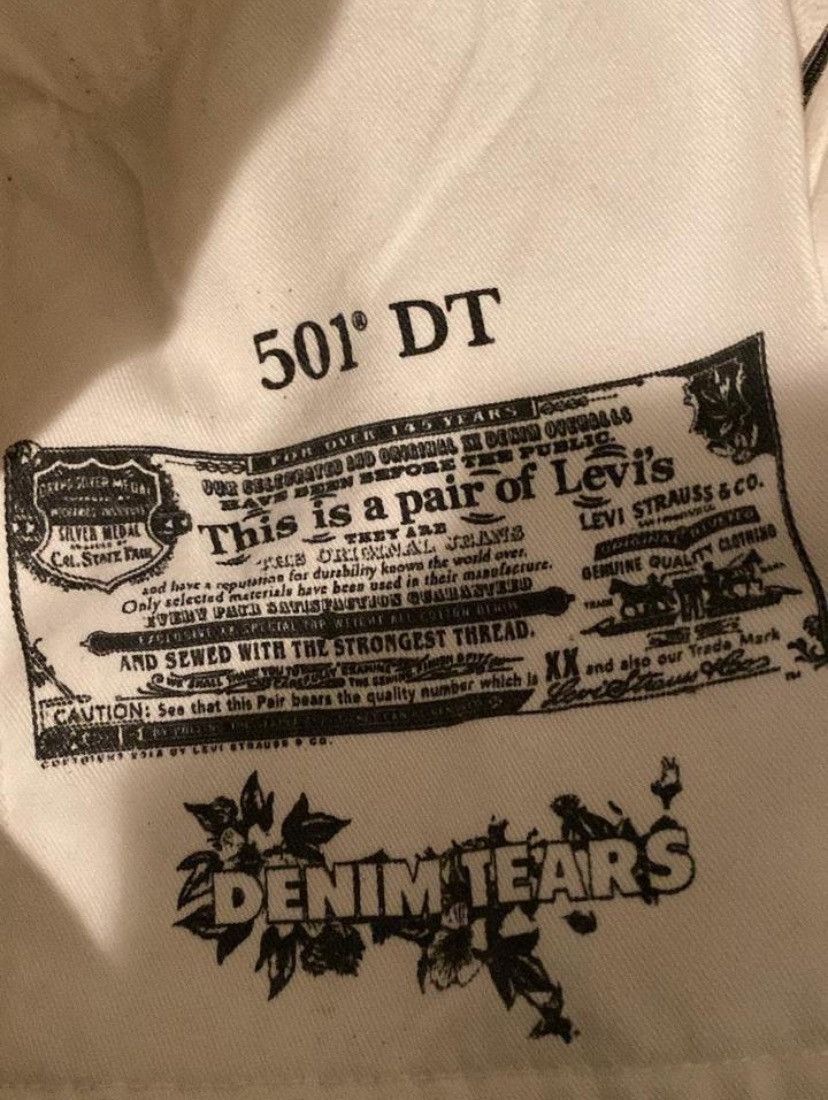 DENIM TEARS White Black denim tear pants Size US 28 / EU 44 - 3 Thumbnail