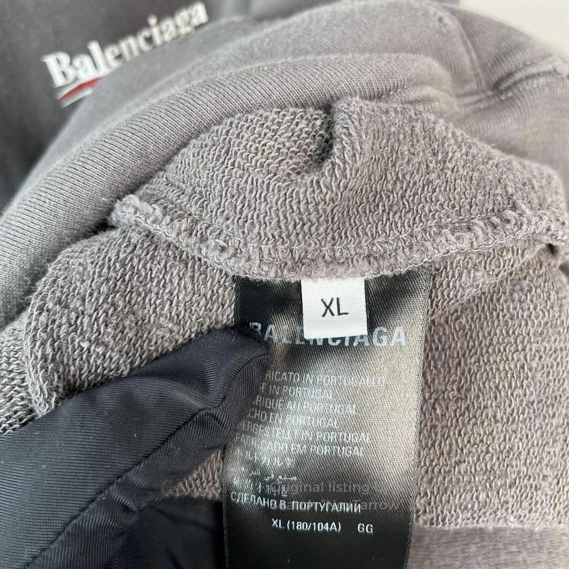 Balenciaga Oversized Black Hoodie with Front Pocket. Size US XL / EU 56 / 4 - 8 Thumbnail