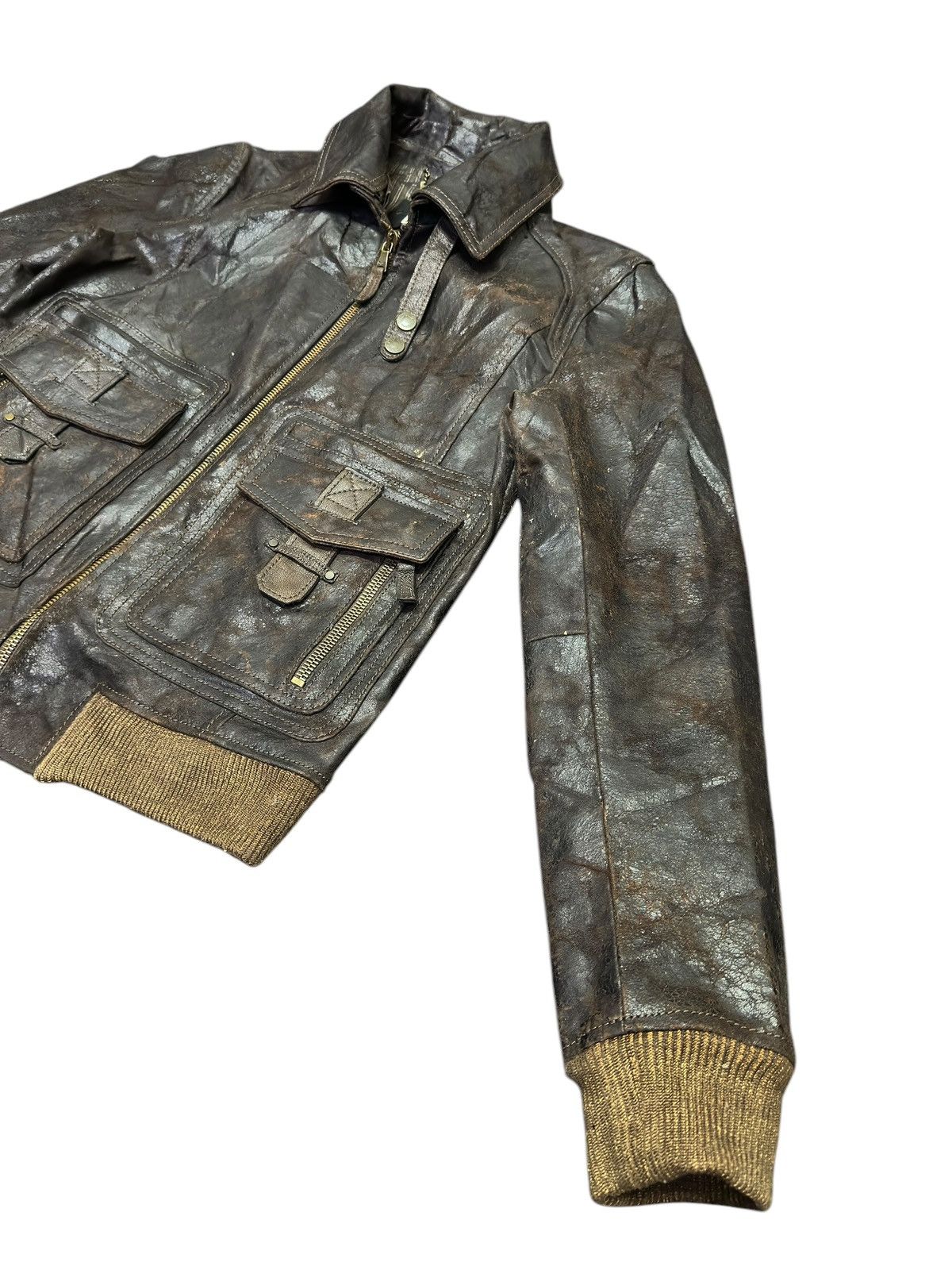 Dolce & Gabbana Vintage Dolce & Gabbana Leather Blouson Jacket Size US L / EU 52-54 / 3 - 2 Thumbnail