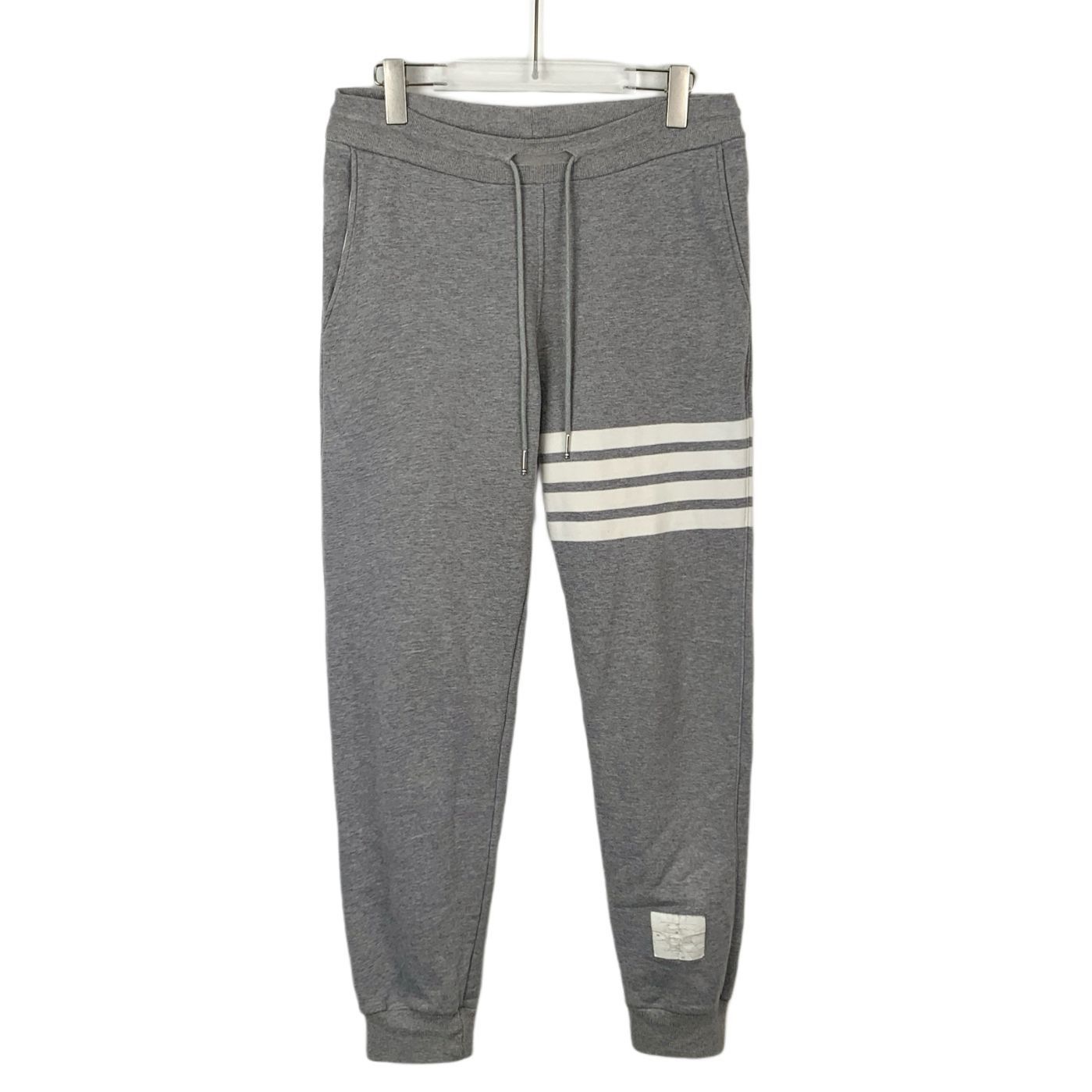 Thom Browne THOM BROWNE New York Gray Cotton Jogger Sweatpants With Four Size 25" / US 0 / IT 36 - 1 Thumbnail