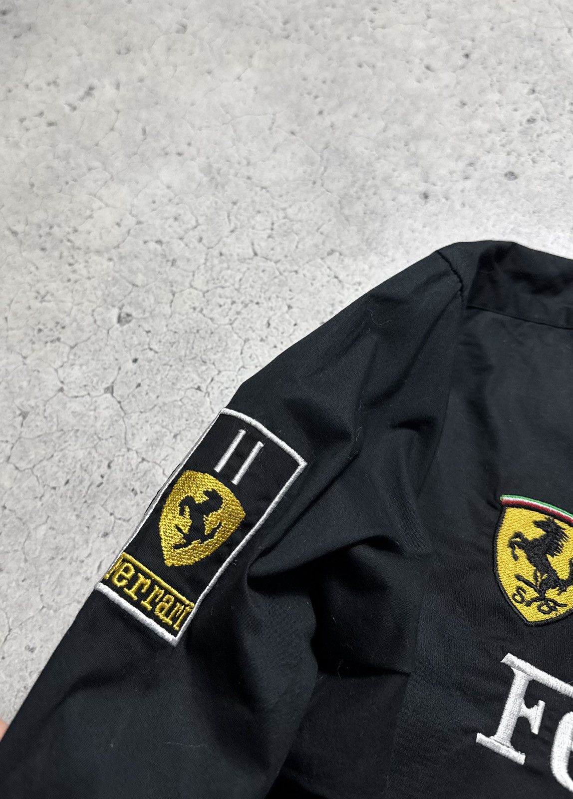 La Martina La Martina Ferrari Racing Button Up Shirt Black Size M Size US M / EU 48-50 / 2 - 8 Thumbnail