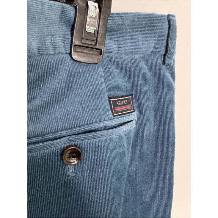 Gucci Gucci Blue Web Label Corduroy Trousers Size US 40 / EU 56 - 5 Thumbnail