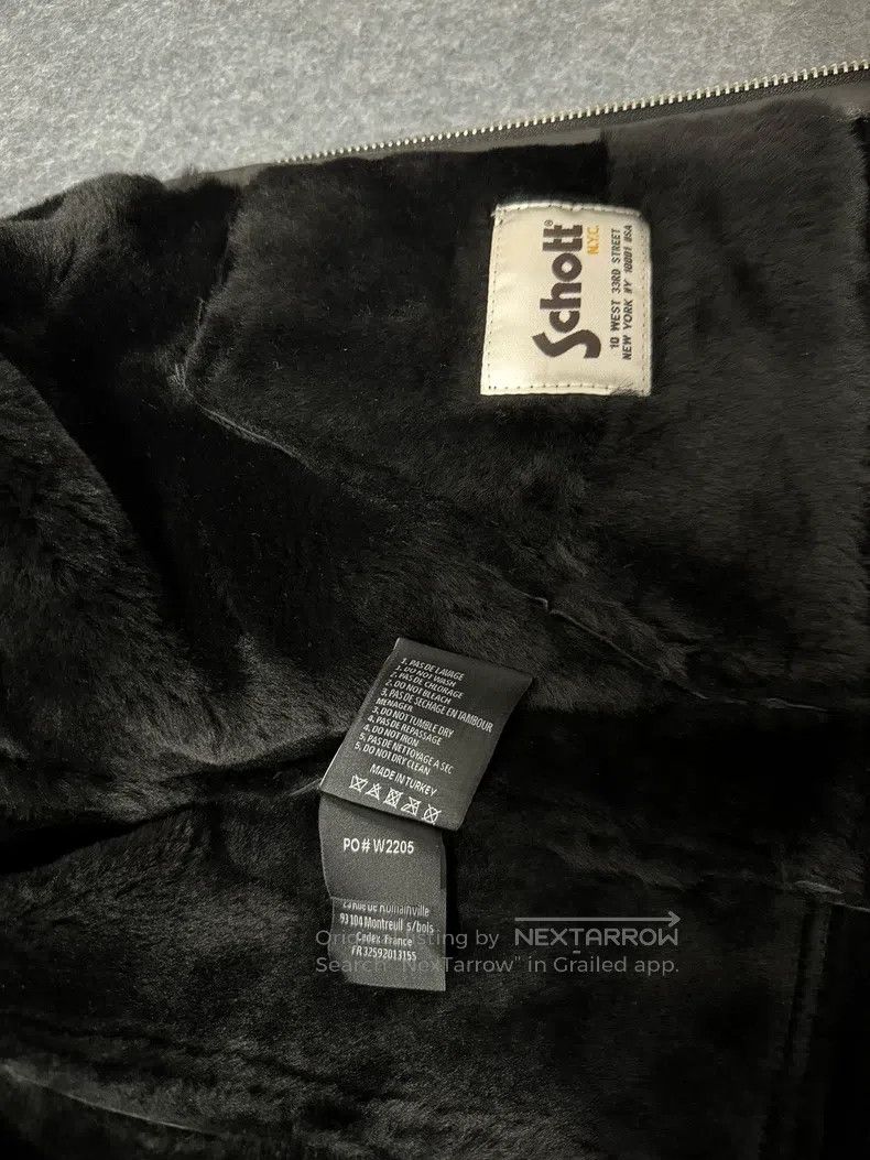 Schott Schott NYC Fur One-Piece Aviator Leather Jacket Size US M / EU 48-50 / 2 - 6 Thumbnail