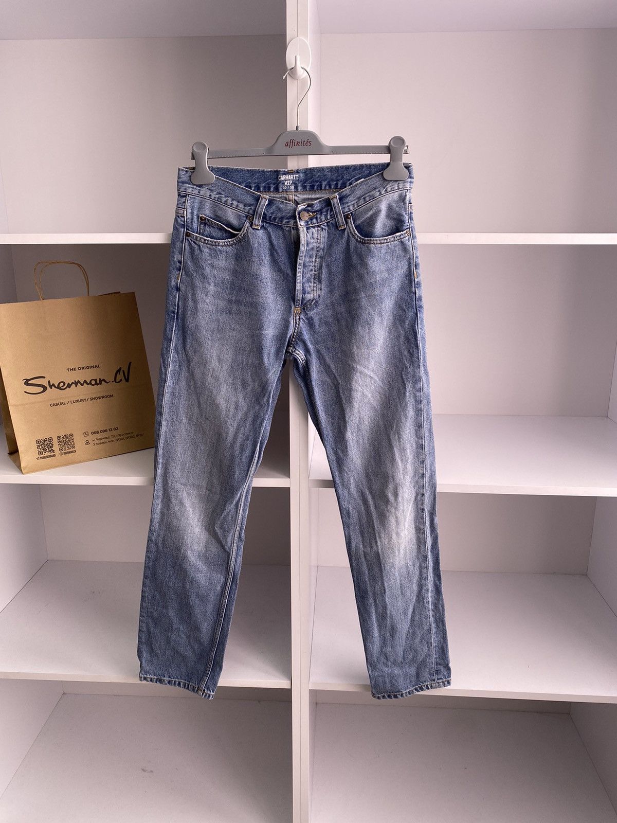 Carhartt × Vintage Vintage Carhartt Denim Blue Jeans Size US 30 / EU 46 - 4 Thumbnail