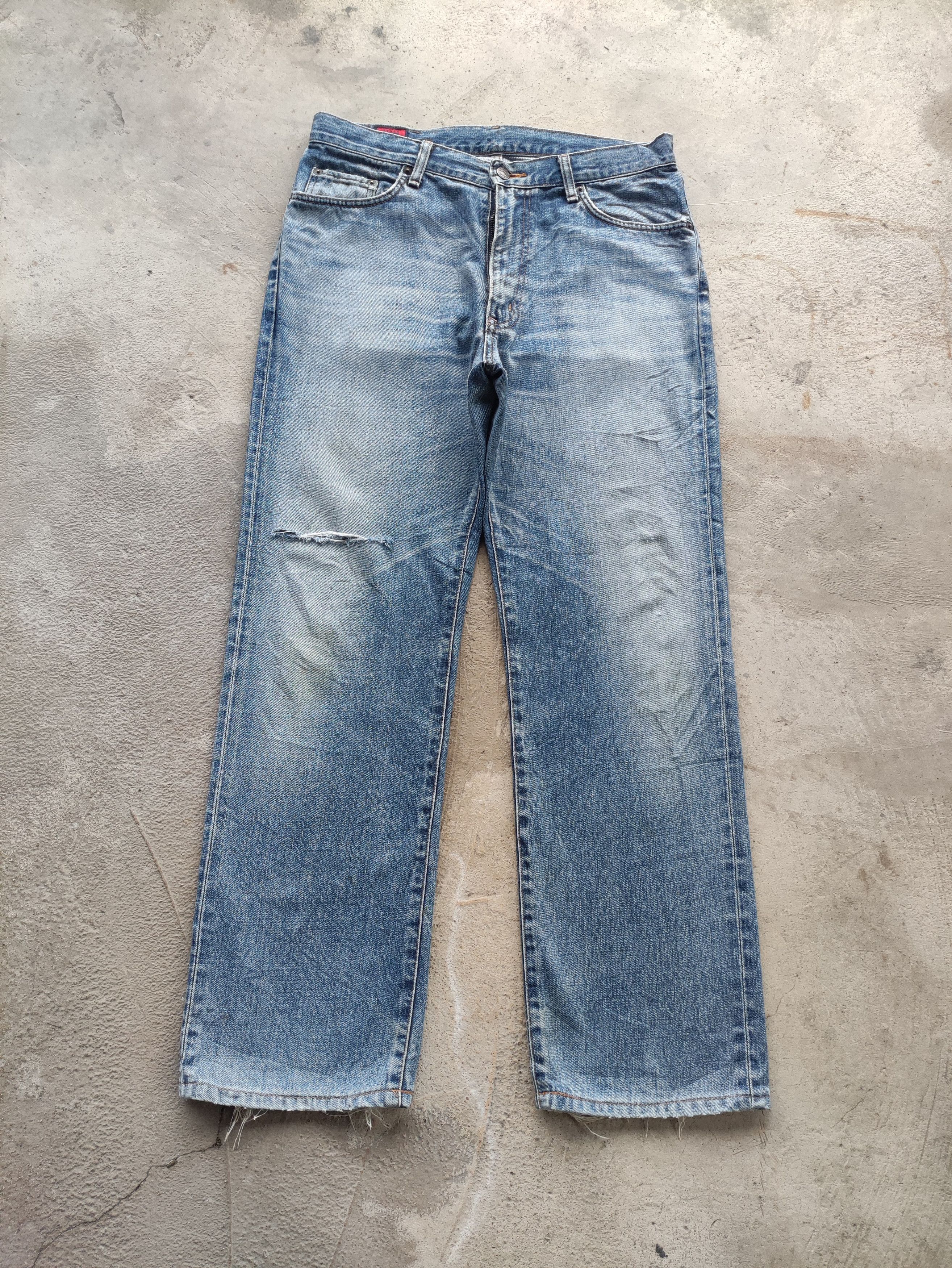Edwin Vintage Edwin 503 Japan Distressed Faded Denim Size US 35 - 1 Thumbnail