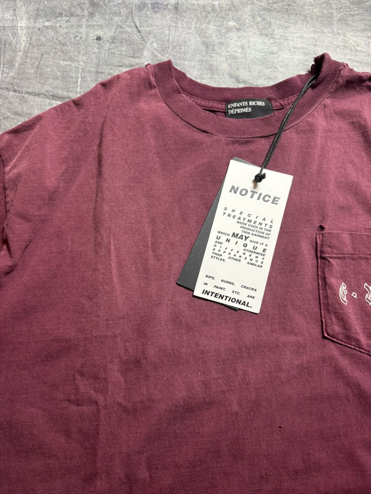 Enfants Riches Deprimes Enfants Riches Deprimes Logo Destroyed T-Shirt Size US XXL / EU 58 / 5 - 4 Thumbnail