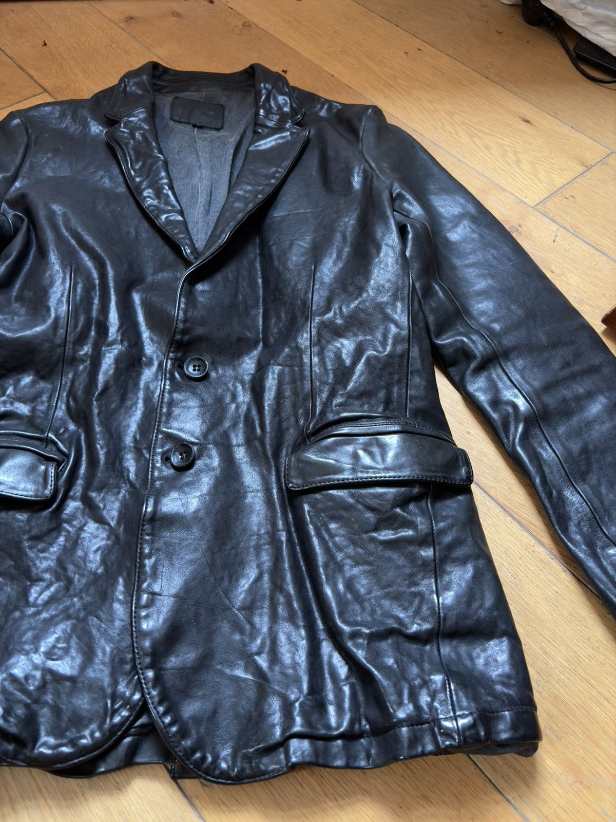 Isamu Katayama Backlash JP XL Italian Double Shoulder Garment Dyed Blazer Size US XL / EU 56 / 4 - 8 Thumbnail