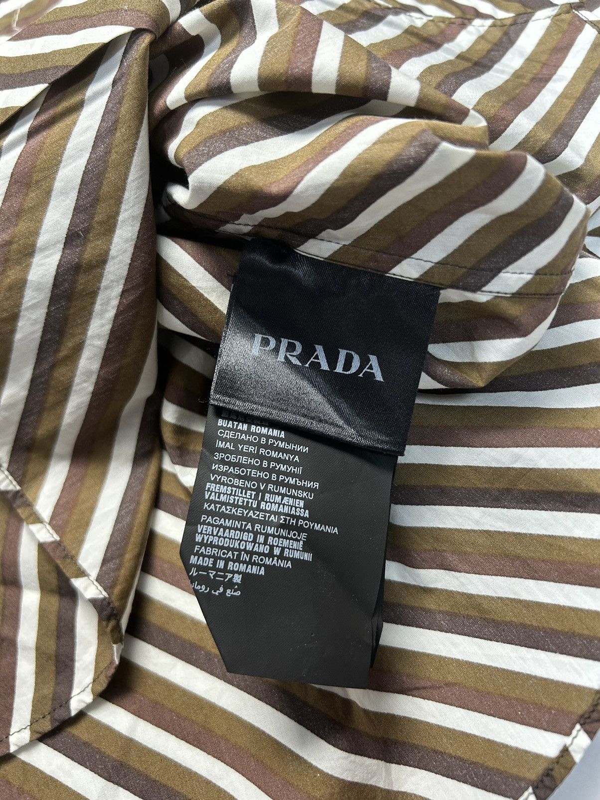 Prada Prada Casual Striped Shirt Button Up Size US L / EU 52-54 / 3 - 3 Thumbnail