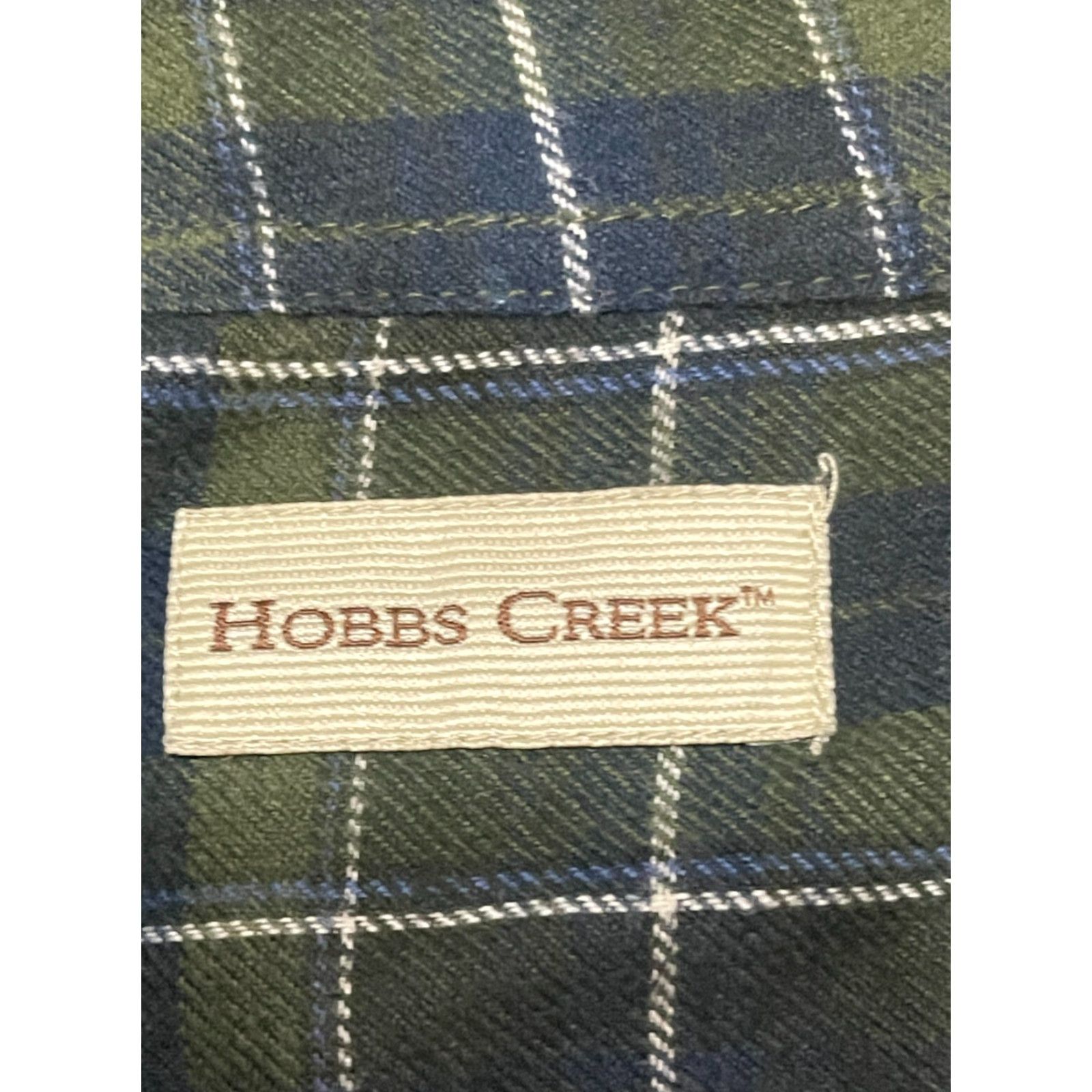 Vintage HOBBS CREEK Shirt, Men's Size Large, Plaid, Button-Down, Long Sleeve, Blue Green White, Casual, Regular fit, Button-Up, Fall Spring Summer, Mens Size US L / EU 52-54 / 3 - 7 Thumbnail