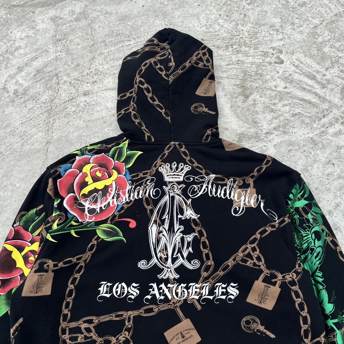 Christian Audigier Christian Audigier Tatoo Reversible Zip Hoodie Size US L / EU 52-54 / 3 - 6 Thumbnail