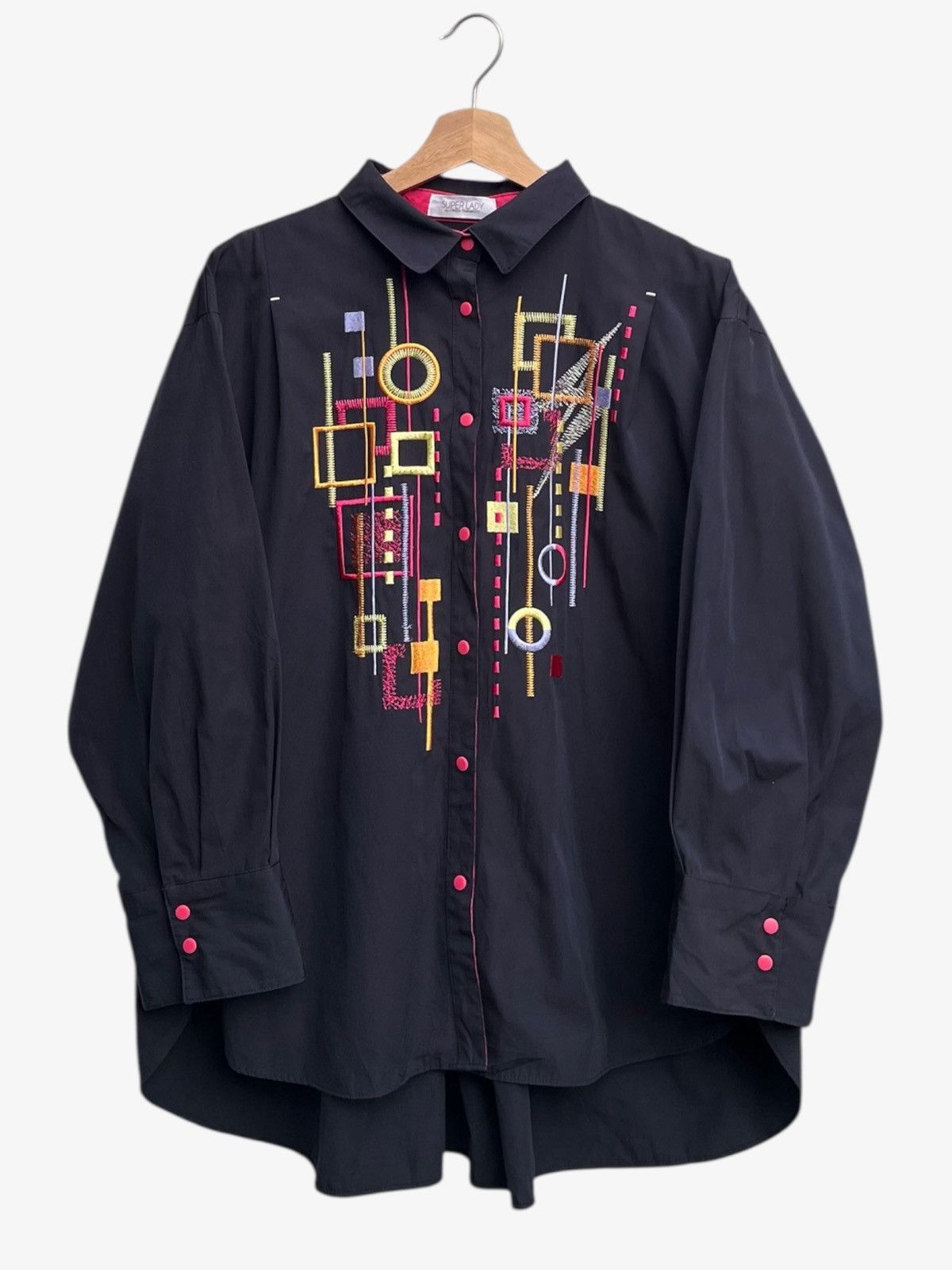 Kansai Yamamoto Super Lady Kansai Yamamoto Abstract Psychedelic Blouse Shirt Size XXL / US 16-18 / IT 52-54 - 1 Thumbnail