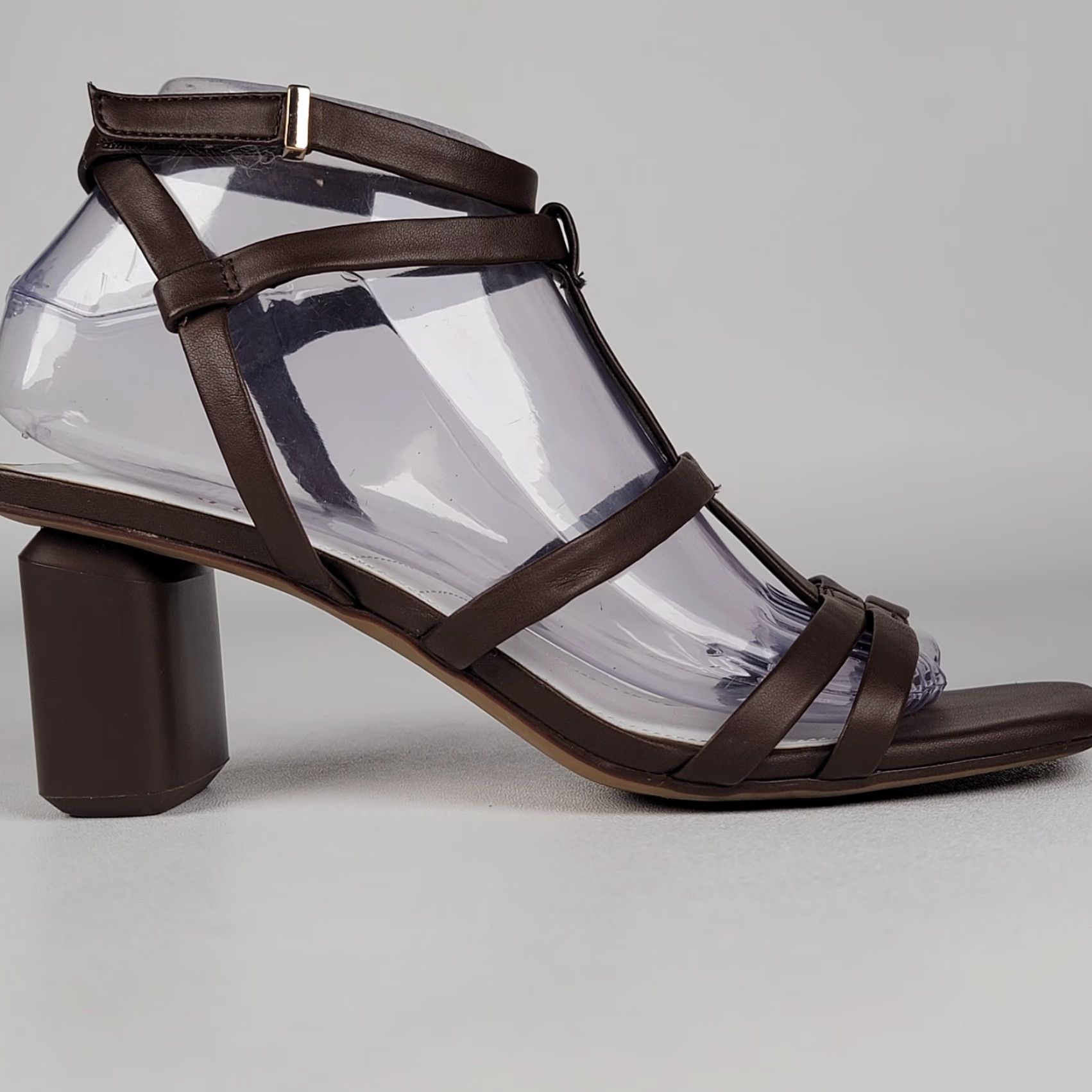 Franco Sarto Franco Sarto Laina Sandals Strappy Brown Block Heels Women's Size 7.5 M Size US 8 / IT 38 - 4 Thumbnail