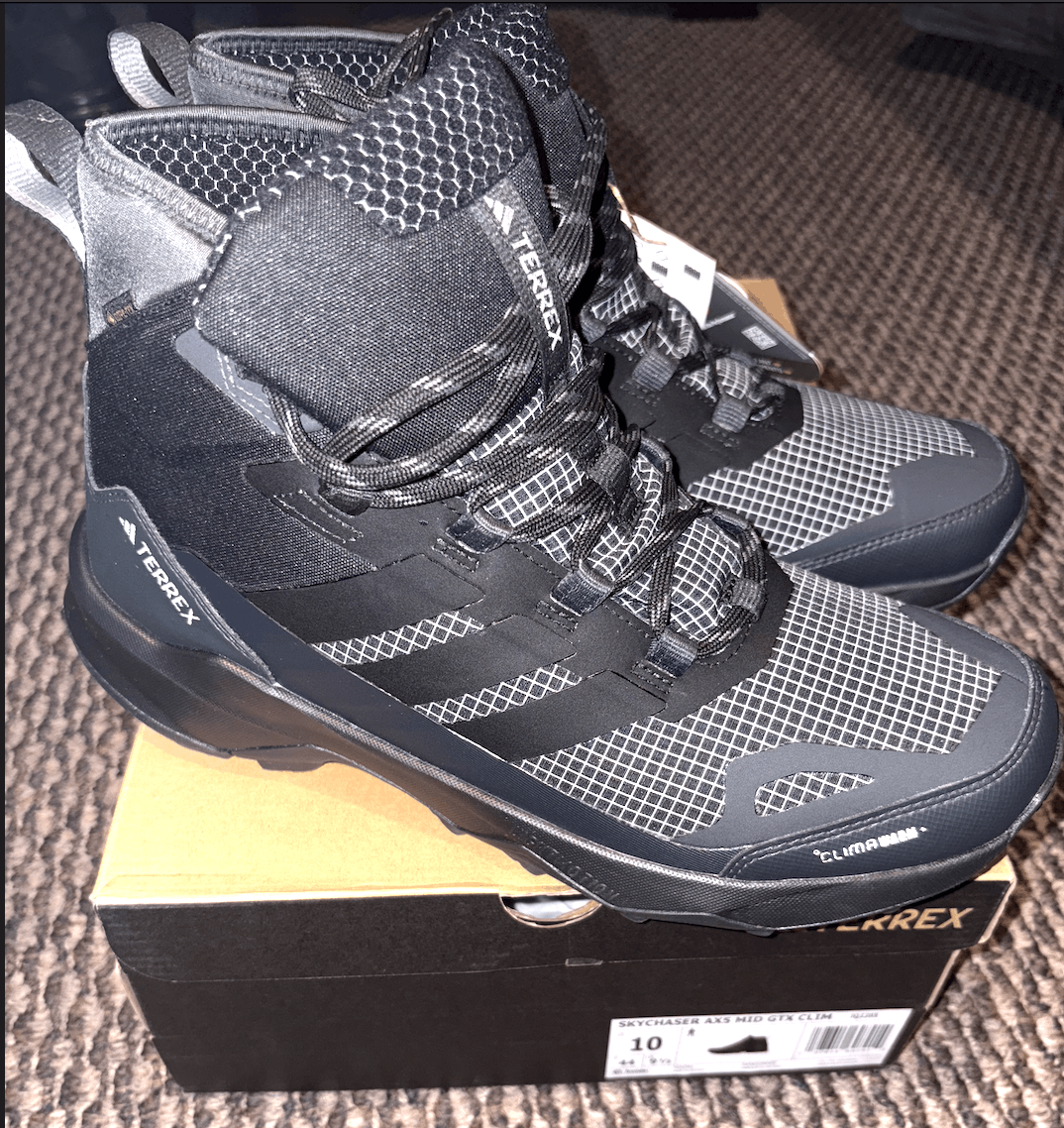 Adidas Adidas Terrex Skychaser AX5 GORE-TEX Mid Black Carbon Size US 10 / EU 43 - 1 Thumbnail