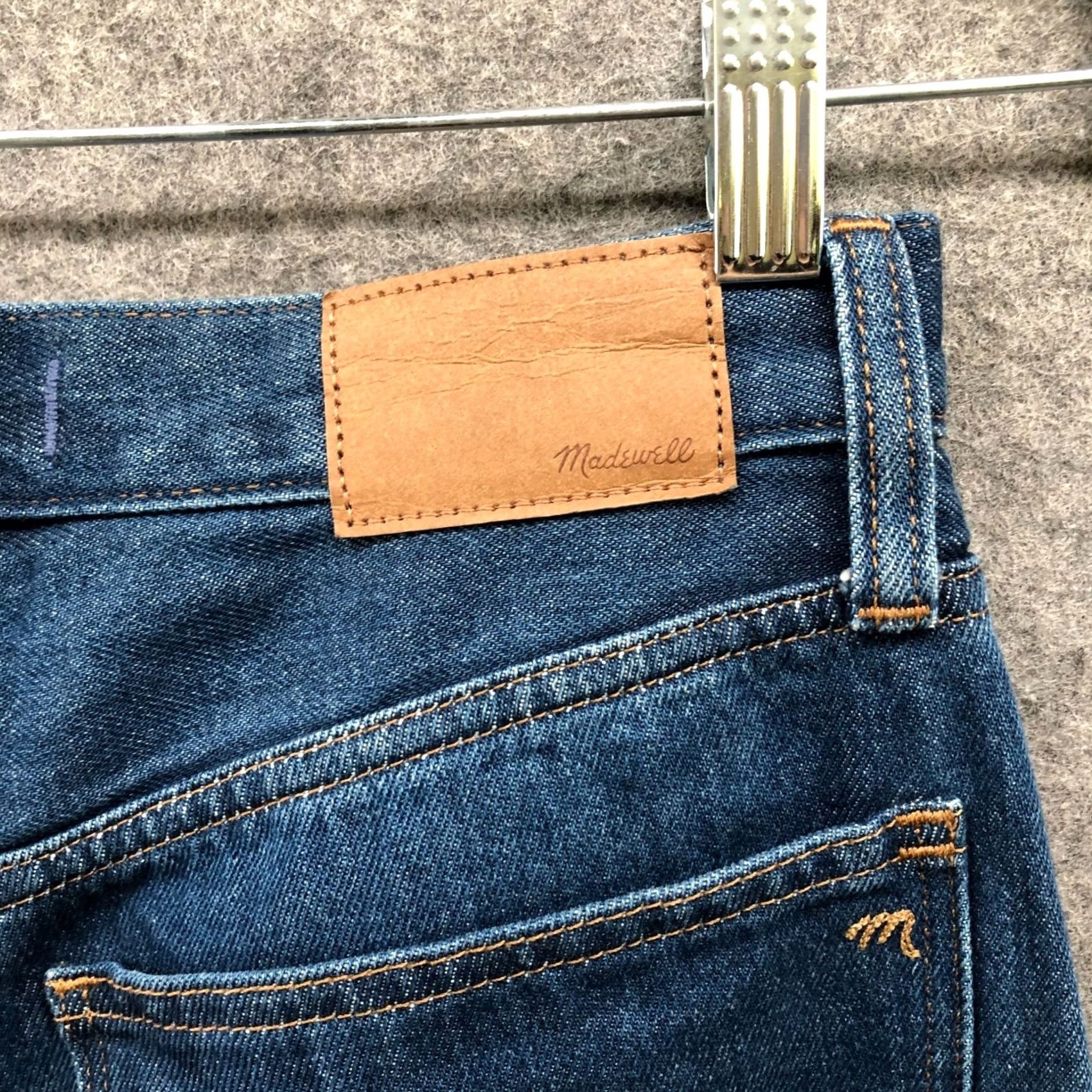 Madewell Madewell Baggy Straight Jeans Womens 26 Blue Dark Worn Indigo Wash High Rise Straight Mens Womens? Size 26" / US 2 / IT 38 - 7 Thumbnail