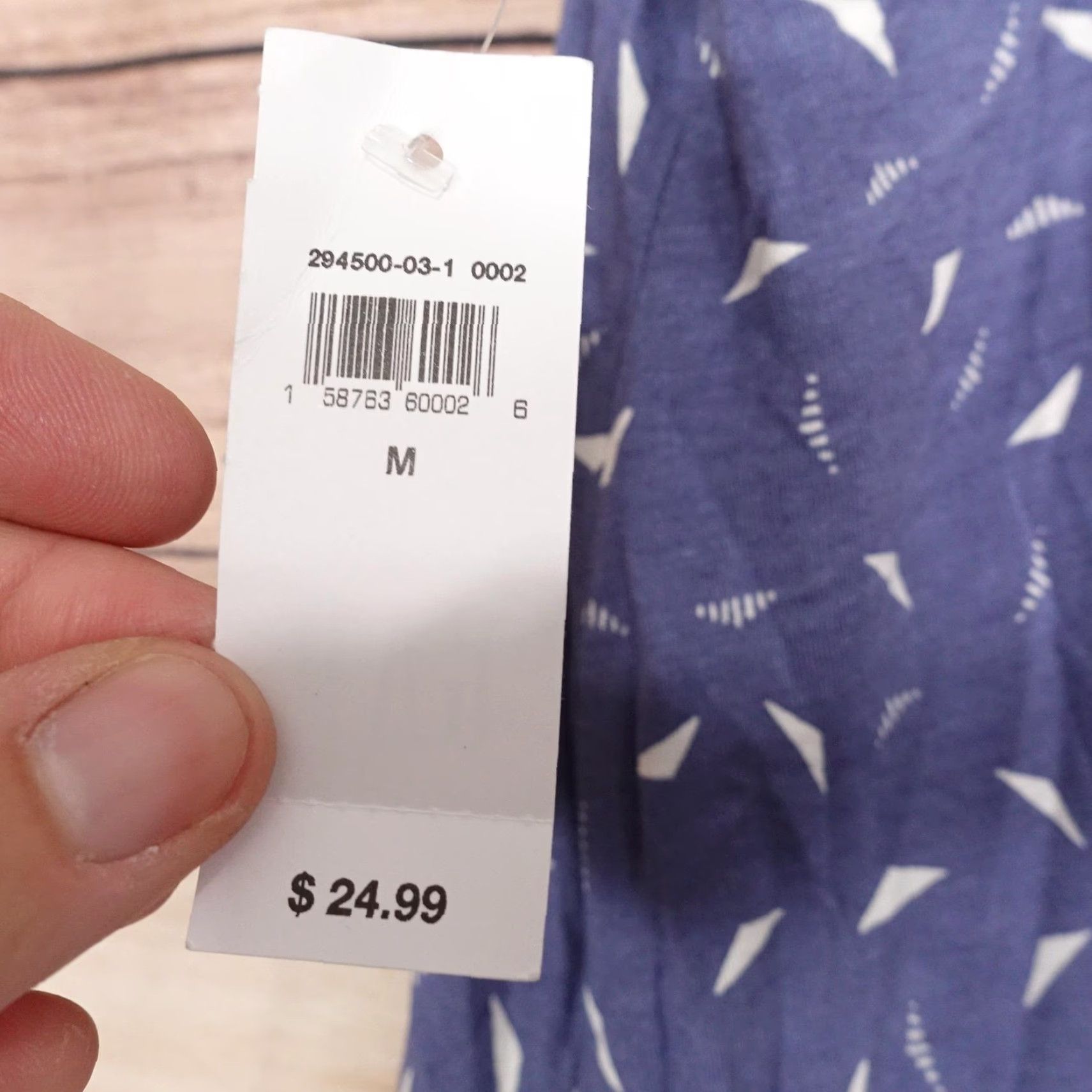 Gap VINTAGE Gap Tank Top Womens Medium Blue White Geometric Print Sleeveless Shirt Summer Casual Size M / US 6-8 / IT 42-44 - 7 Thumbnail