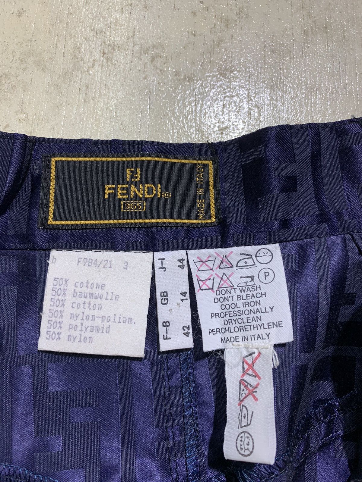 Fendi 🔥FENDI ZUCCA MONOGRAM BLUE MINI SKIRTS Size 28" / US 6 / IT 42 - 12 Thumbnail