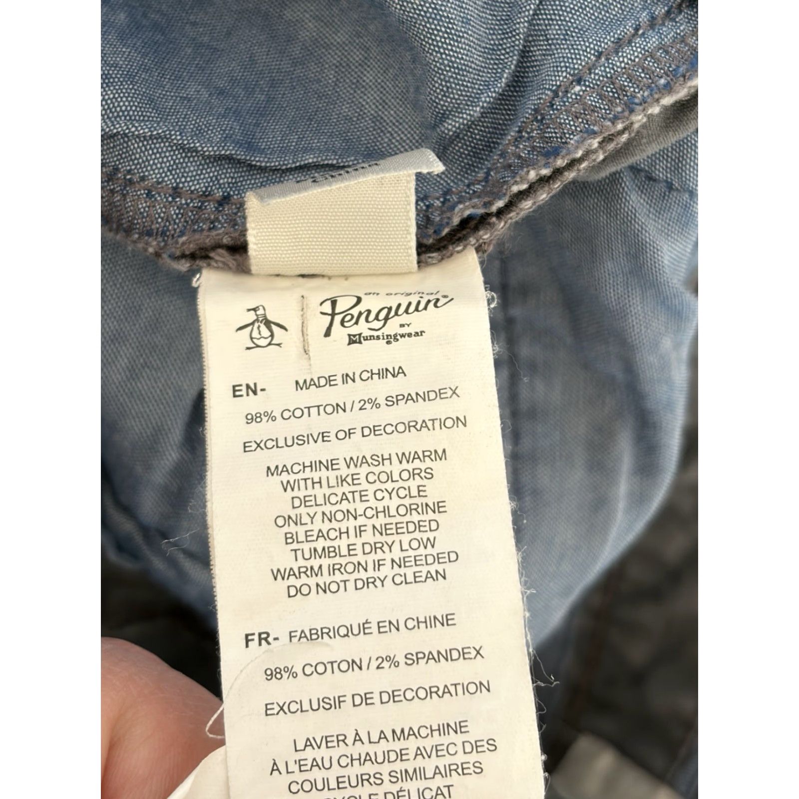 Original Penguin Original Penguin Mens Slim Fit Chino Pants 30x32 Gray Casual Pants Mens Slim Fit Chino Gray 30x32 Size US 30 / EU 46 - 6 Thumbnail