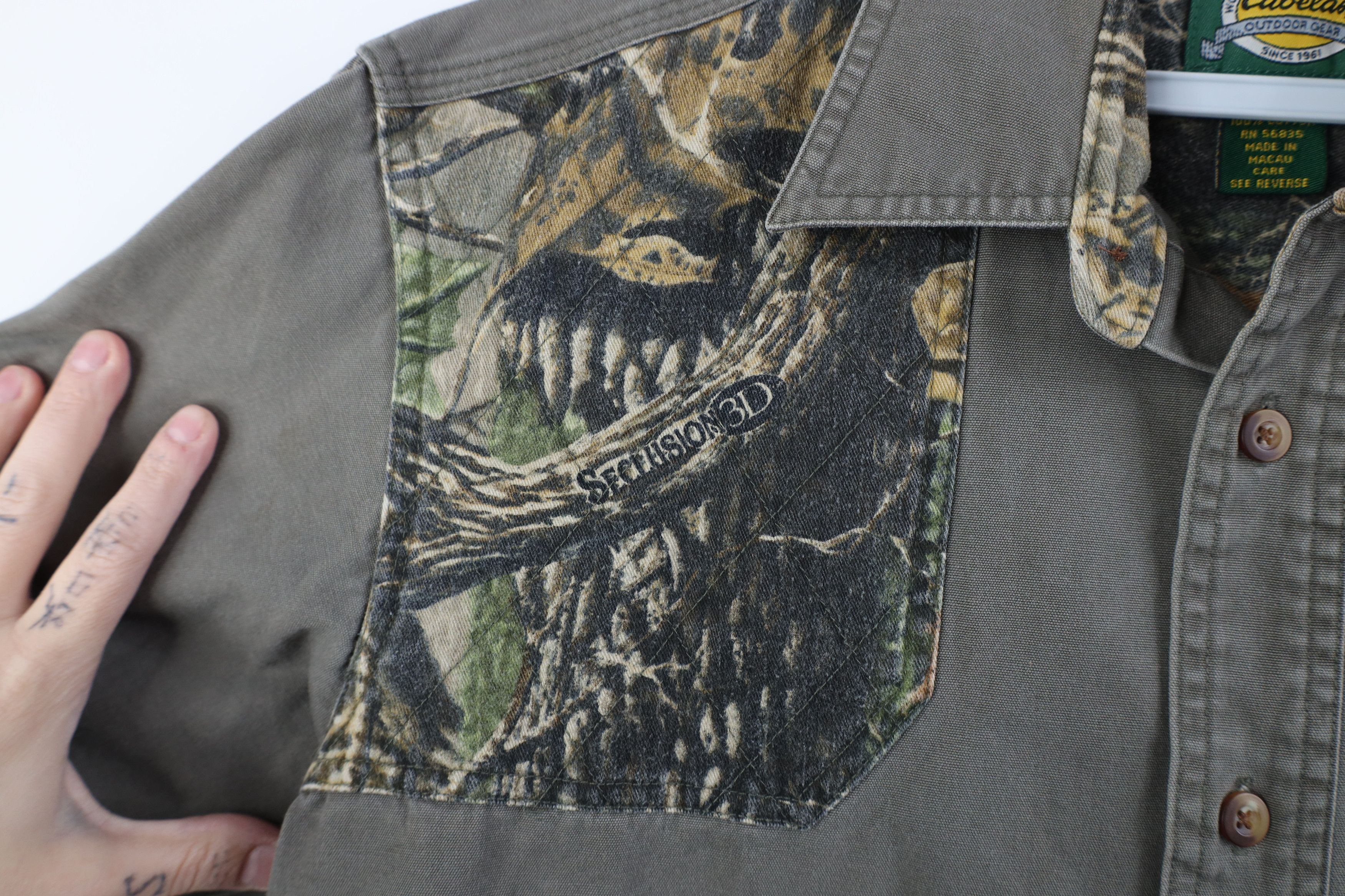 Cabelas Vintage Cabelas Camouflage Hunting Shooting Button Shirt Size US S / EU 44-46 / 1 - 5 Thumbnail