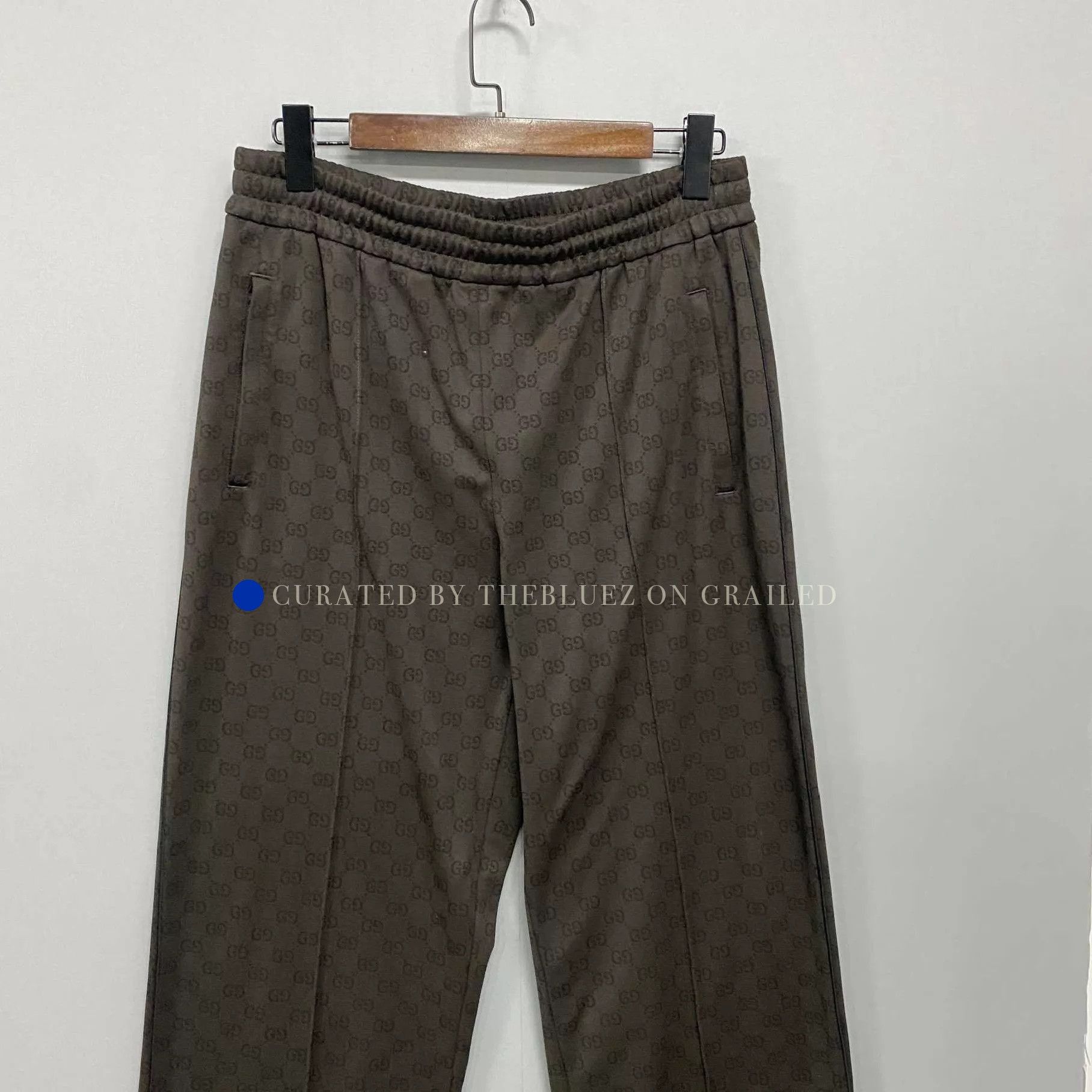 Gucci Black Patterned Casual Pants Size 34 Size US 34 / EU 50 - 1 Thumbnail