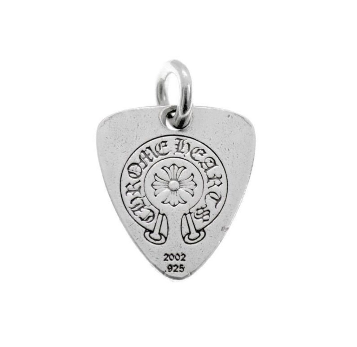 Chrome Hearts Chrome Hearts stones lip tongue Guitar Pick Necklace Silver Size ONE SIZE - 3 Thumbnail