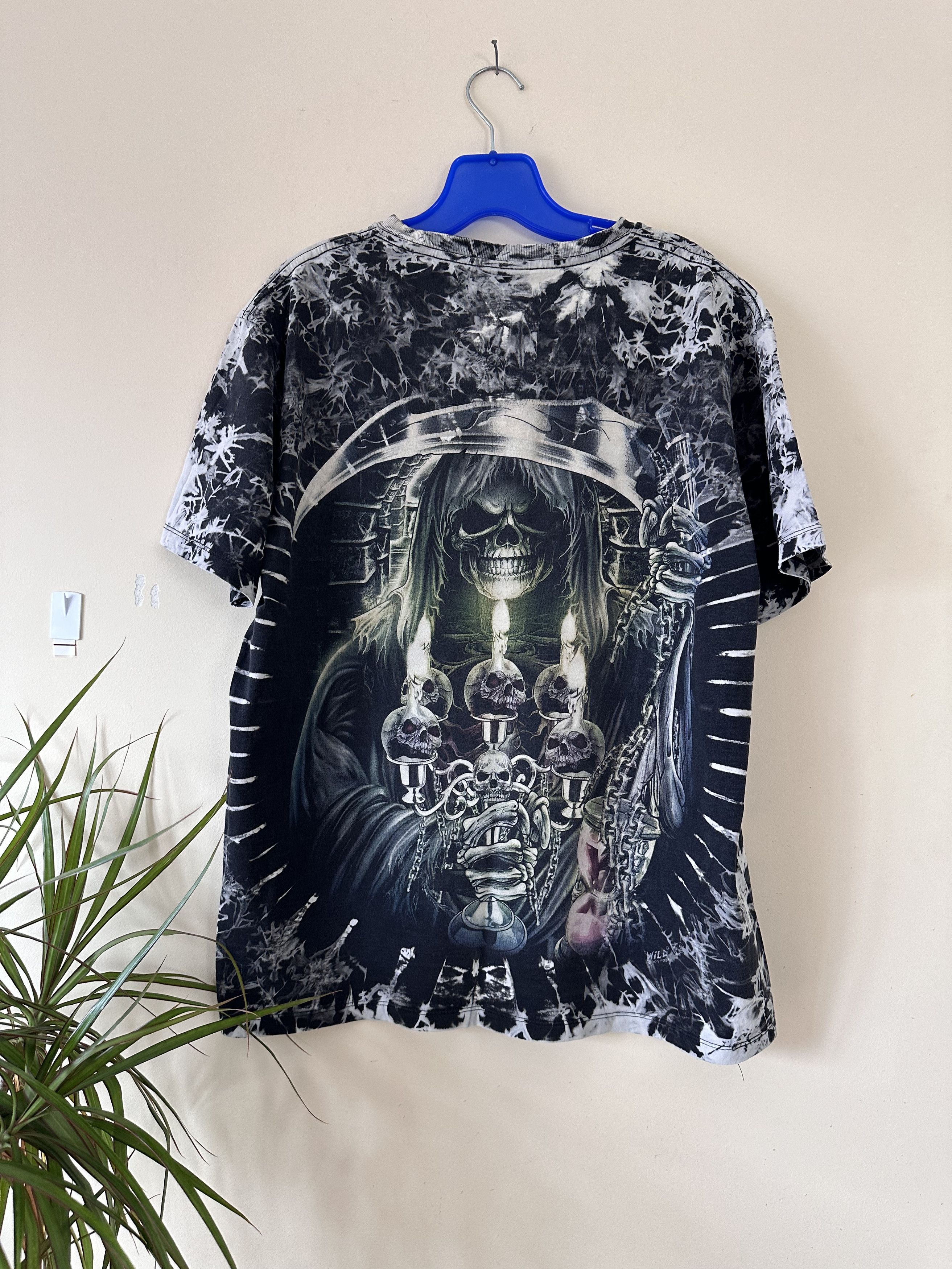 Vintage Vintage skull death tie dye tee Size US L / EU 52-54 / 3 - 7 Thumbnail