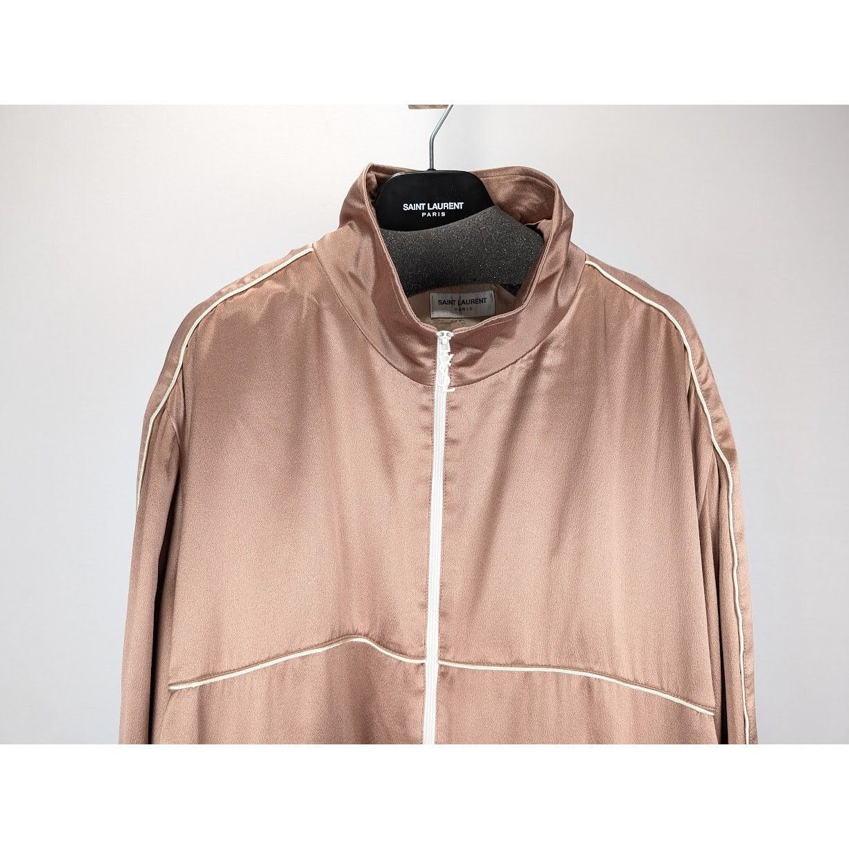 Saint Laurent Paris o1rshd1 Satin De Soie Jacket in Peau Size US L / EU 52-54 / 3 - 4 Thumbnail