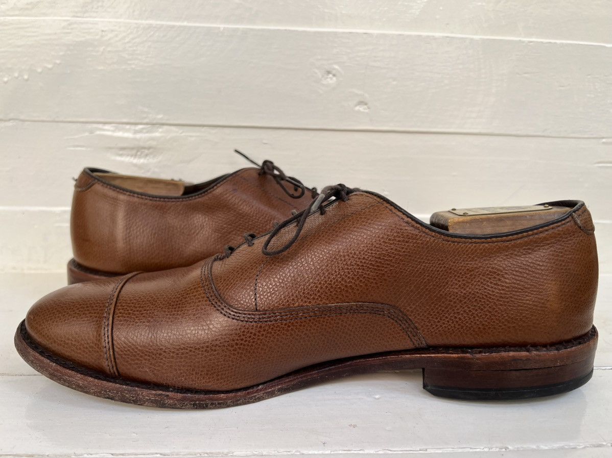 Allen Edmonds Allen Edmonds Park Avenue Brown Pebbled Leather Oxford Shoes Size US 9.5 / EU 42-43 - 9 Thumbnail