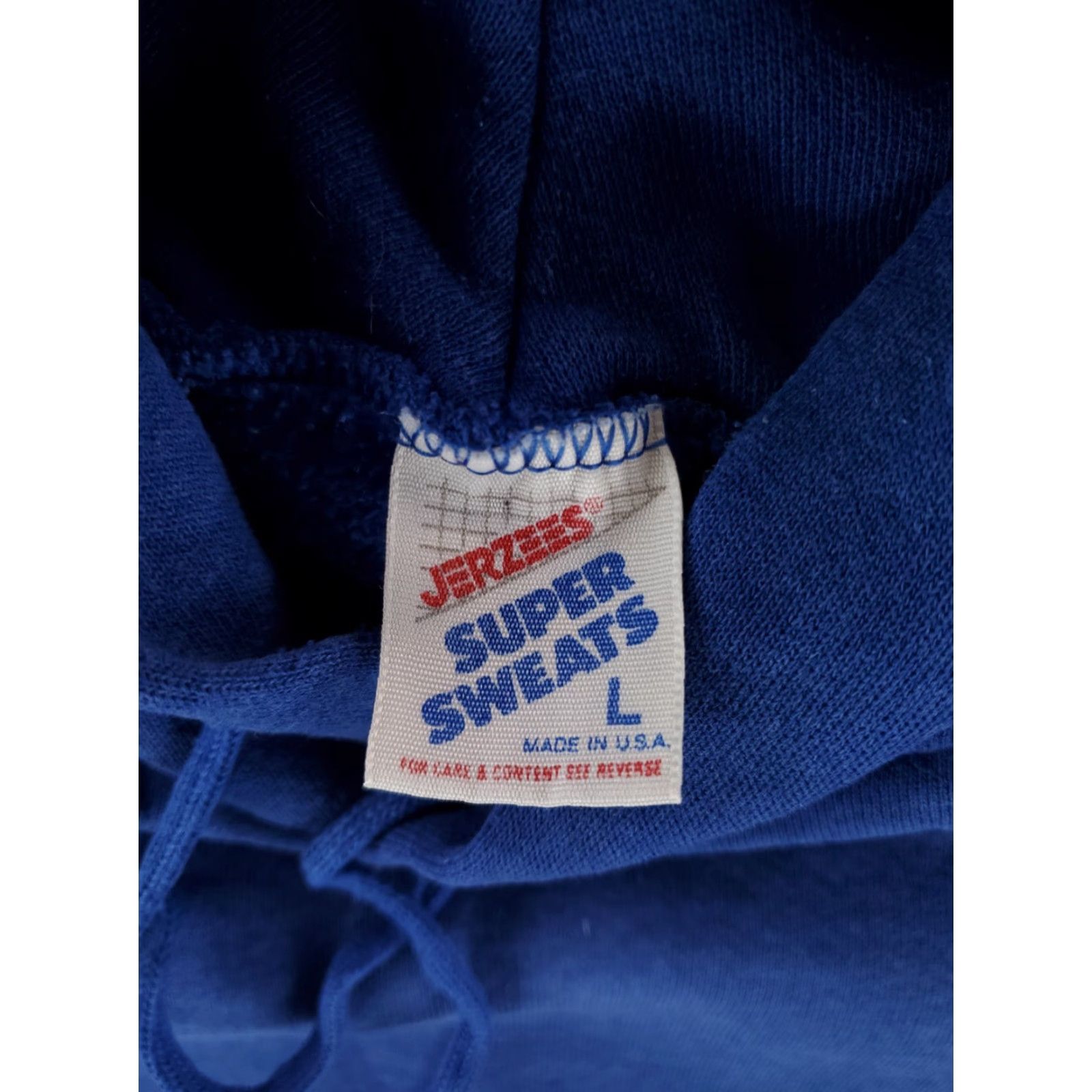 Jerzees VINTAGE Jerzees Hoodie Sweatshirt Mens L Blue 90s Made USA Pullover Sweatshirt L Size US L / EU 52-54 / 3 - 4 Thumbnail