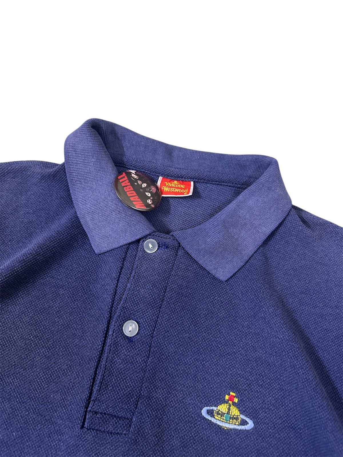 Rick Owens Distressed Vivienna Westwood Polo Shirt Orb Lgb Goa Y2K Size S / US 4 / IT 40 - 2 Thumbnail