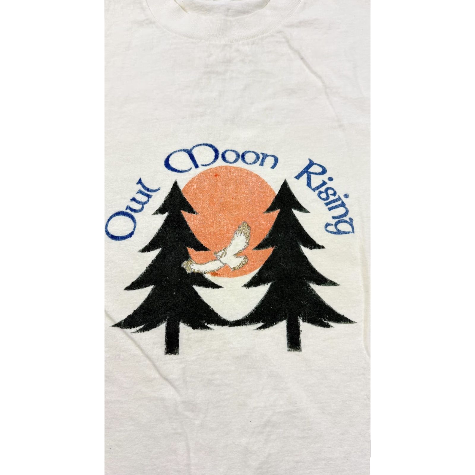 Vintage VINTAGE Vuarnet Shirt Mens XL Ivory Owl Moon Rising Graphic Tee Made USA 90s Mens Size US XL / EU 56 / 4 - 4 Thumbnail