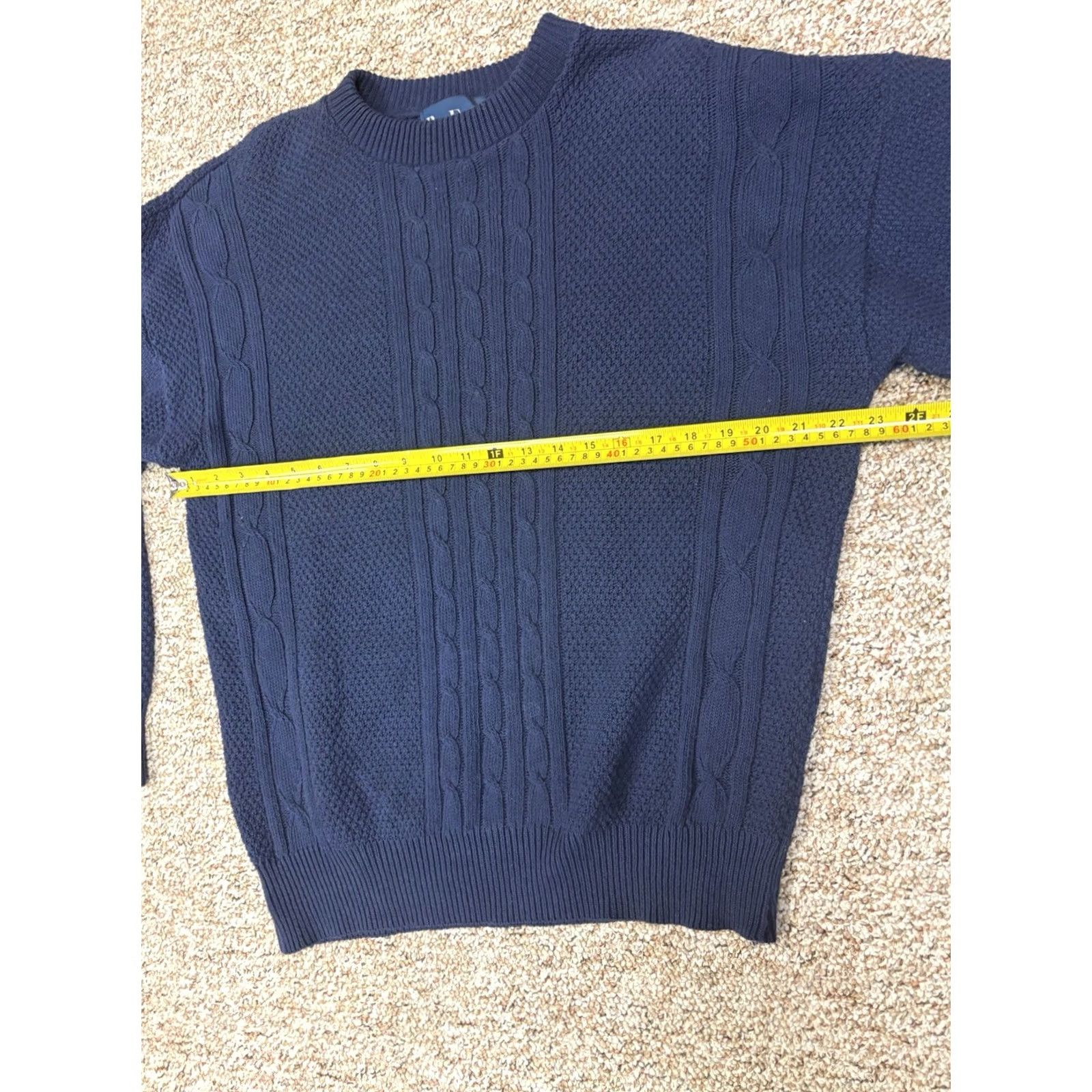 Vintage VINTAGE Par Four Sweater Navy Blue Retro Golf Mens Size M Pullover Knit Cotton Ramie Hand Wash Only USA Made Size US M / EU 48-50 / 2 - 6 Thumbnail