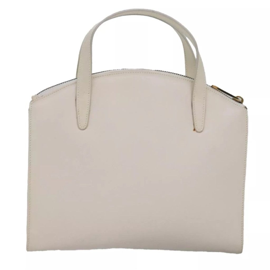 Gucci Gucci Cream Leather Tote with Structured Design Size ONE SIZE - 3 Thumbnail