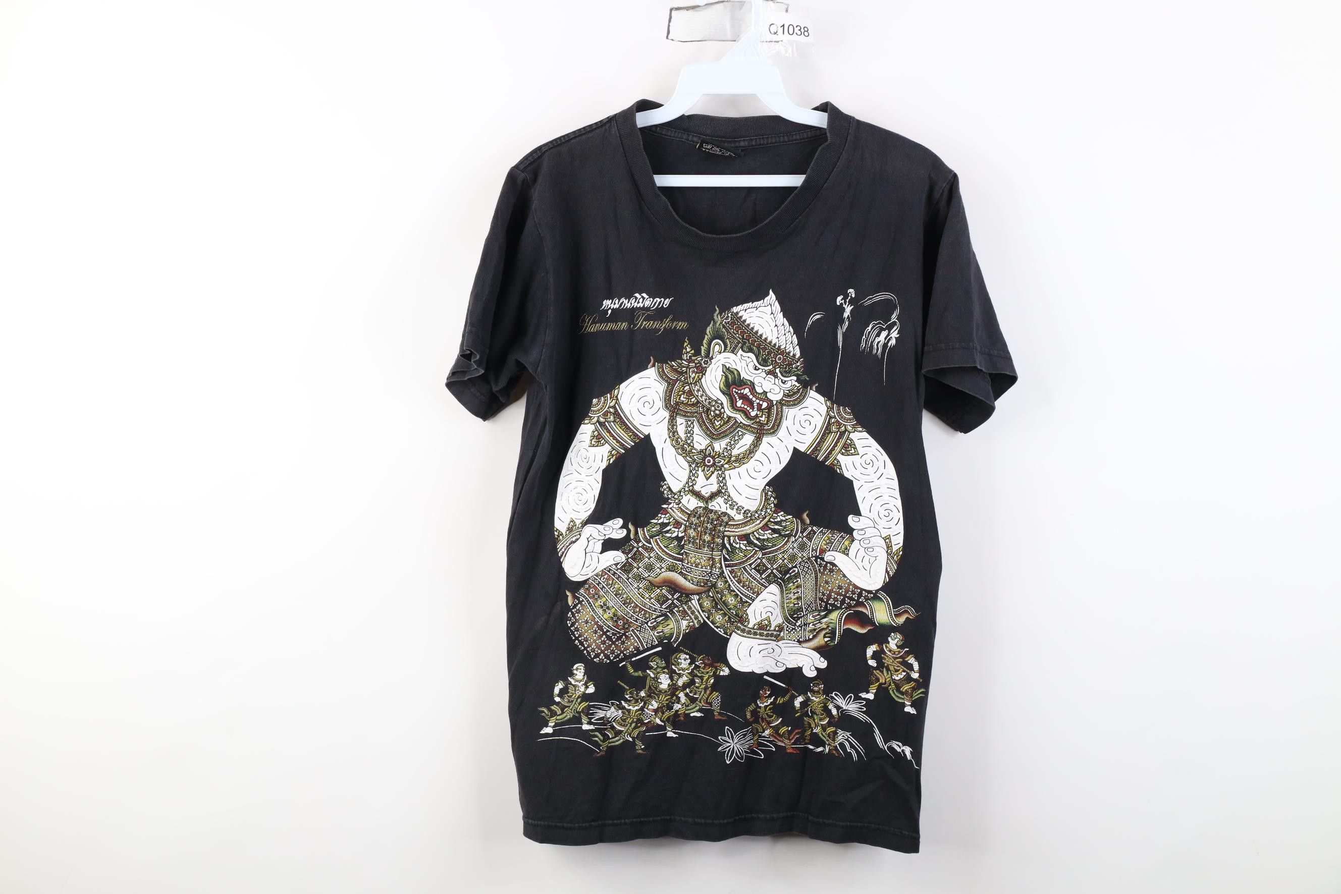 Vintage Vintage Streetwear Hanuman Transform Thailand T-Shirt Black Size US M / EU 48-50 / 2 - 1 Thumbnail