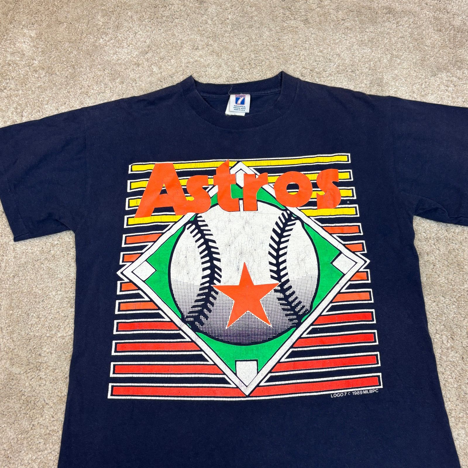 Logo 7 Vintage 1989 Logo 7 Houston Astros T Shirt MLB Baseball SZ M Size US M / EU 48-50 / 2 - 2 Thumbnail