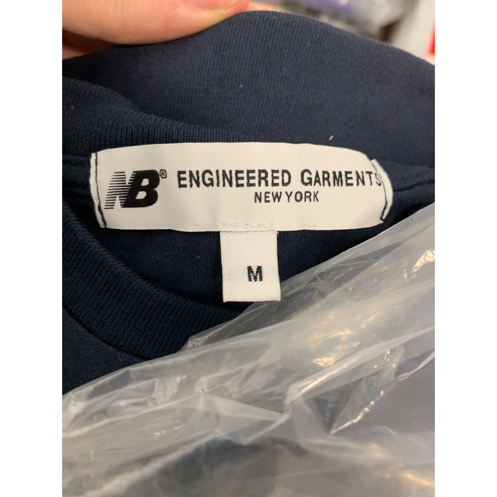 New Balance New Balance x Engineered Garments Logo Tee Navy Size Medium Size US M / EU 48-50 / 2 - 3 Thumbnail