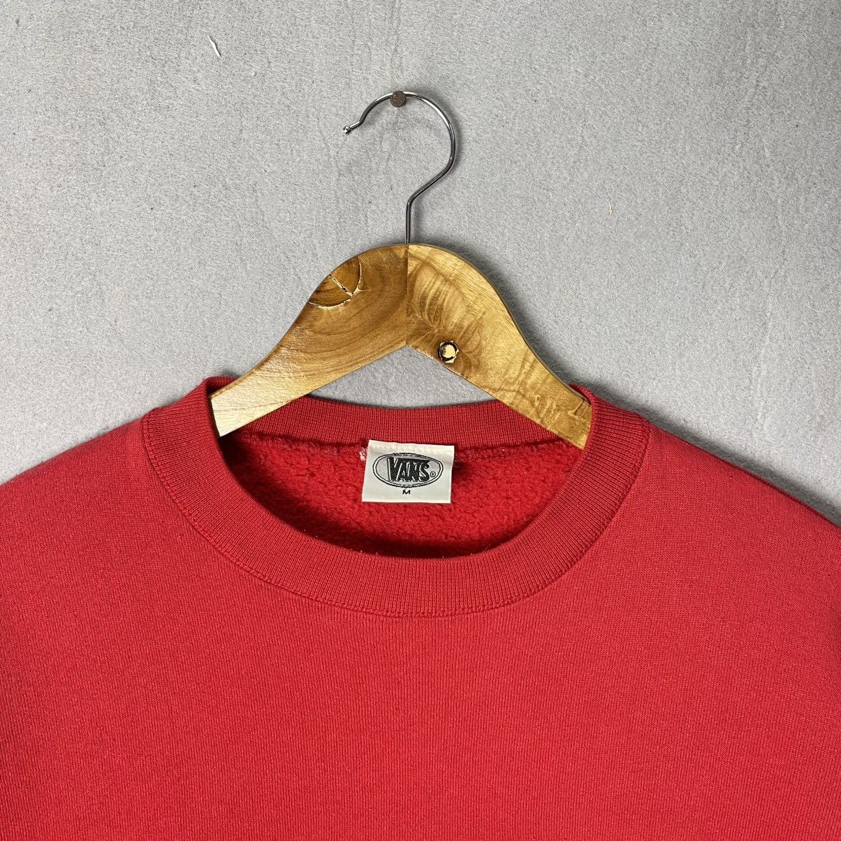 Vans Vintage Vans USA Big Logo Crewneck Sweatshirt Red Skate Size US M / EU 48-50 / 2 - 4 Thumbnail