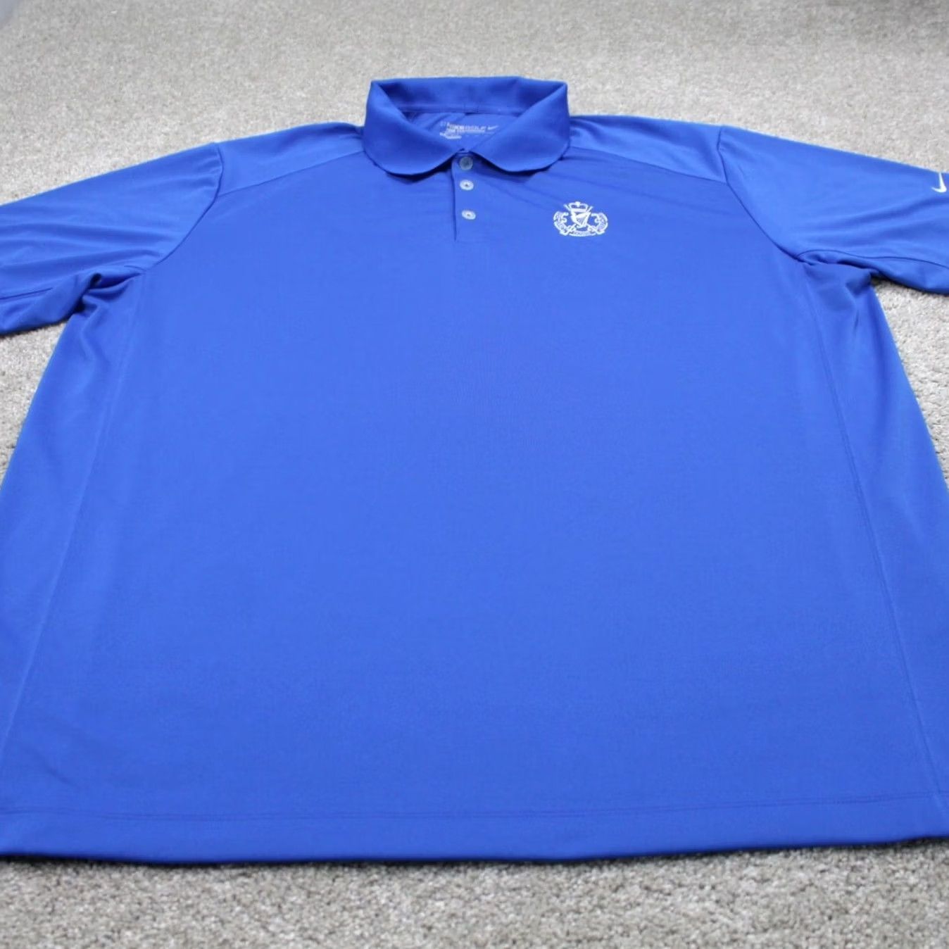 Nike Nike Golf Tour Performance Polo Shirt Mens 2XL Blue Dri-Fit S/S Pullover Polo Size US XXL / EU 58 / 5 - 2 Thumbnail