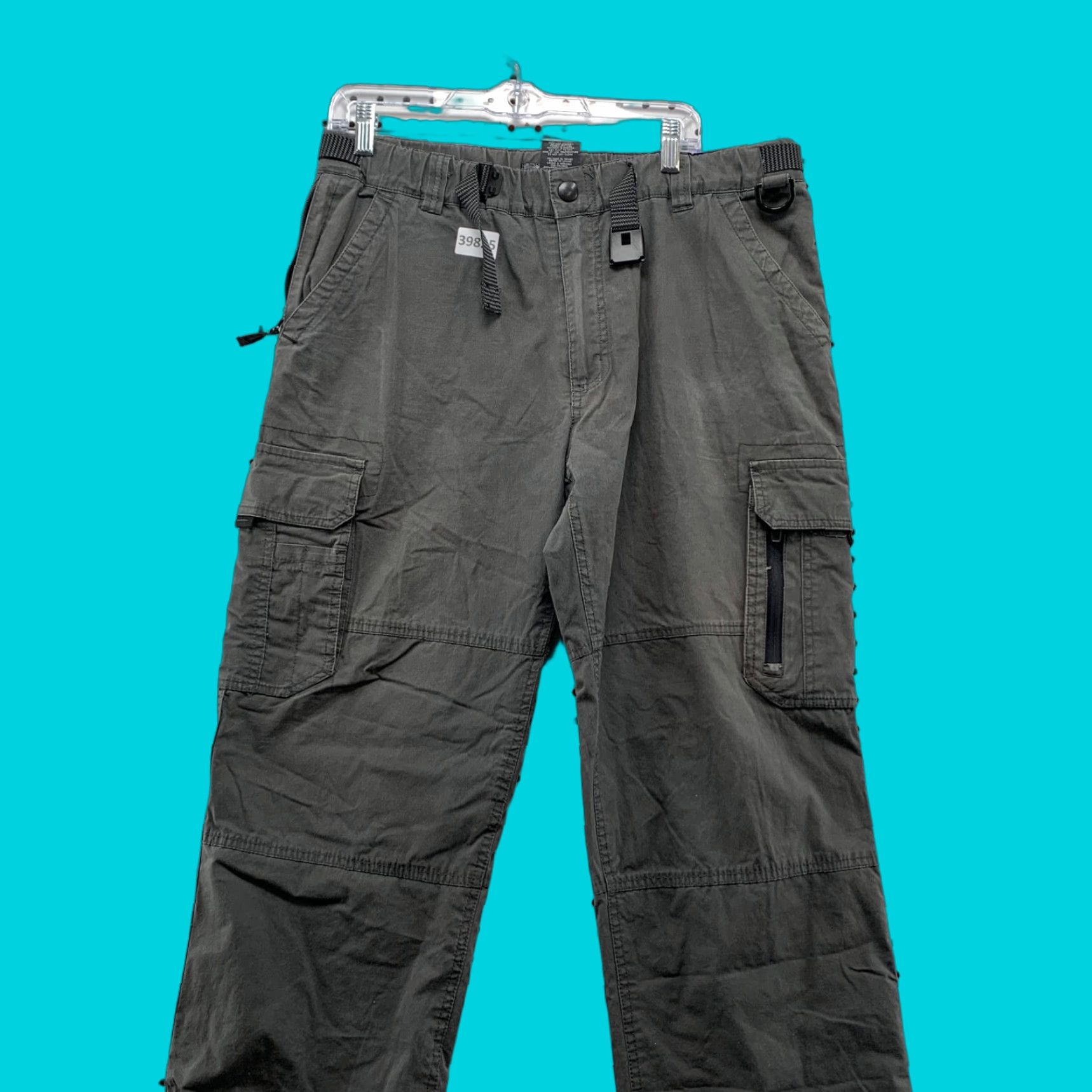 Vintage VINTAGE BC Clothing Cargo Pants Men M 34x27 Gray Cargo Pants Mens 34x27 Skateboard Baggy 90s 2000s Mens Size US 31 - 1 Thumbnail
