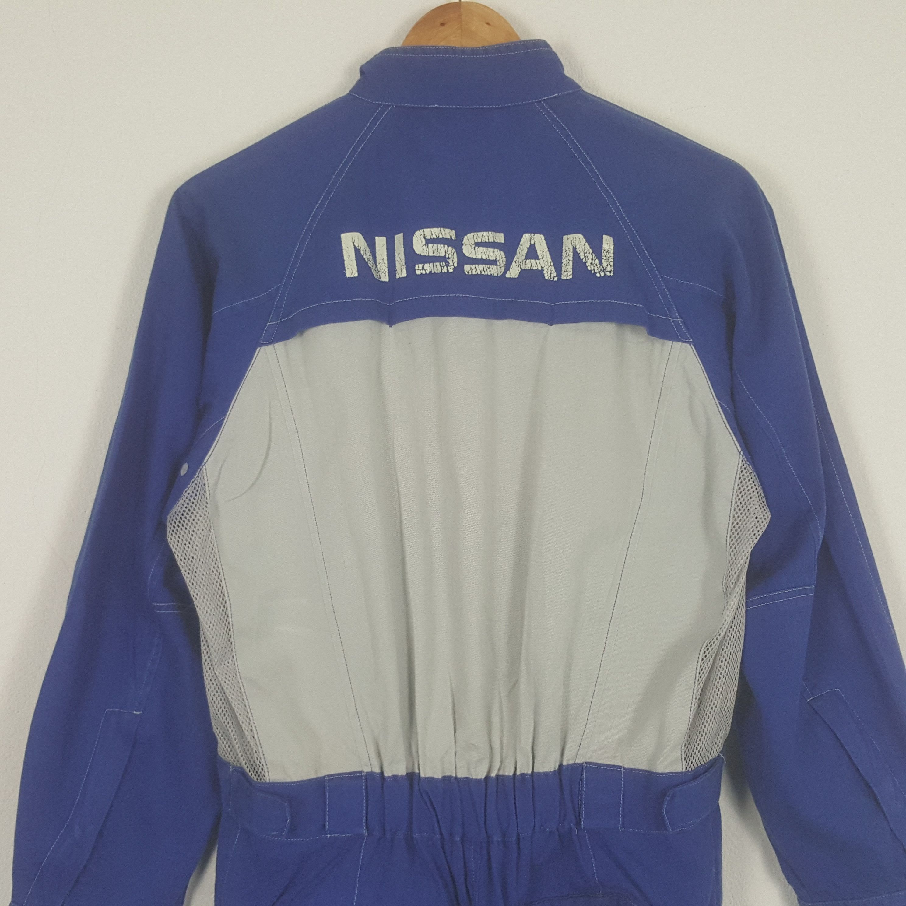 Japanese Brand × Vintage Vintage Nissan Japanese Racing Team Worker Coverall Jacket Size US S / EU 44-46 / 1 - 2 Thumbnail