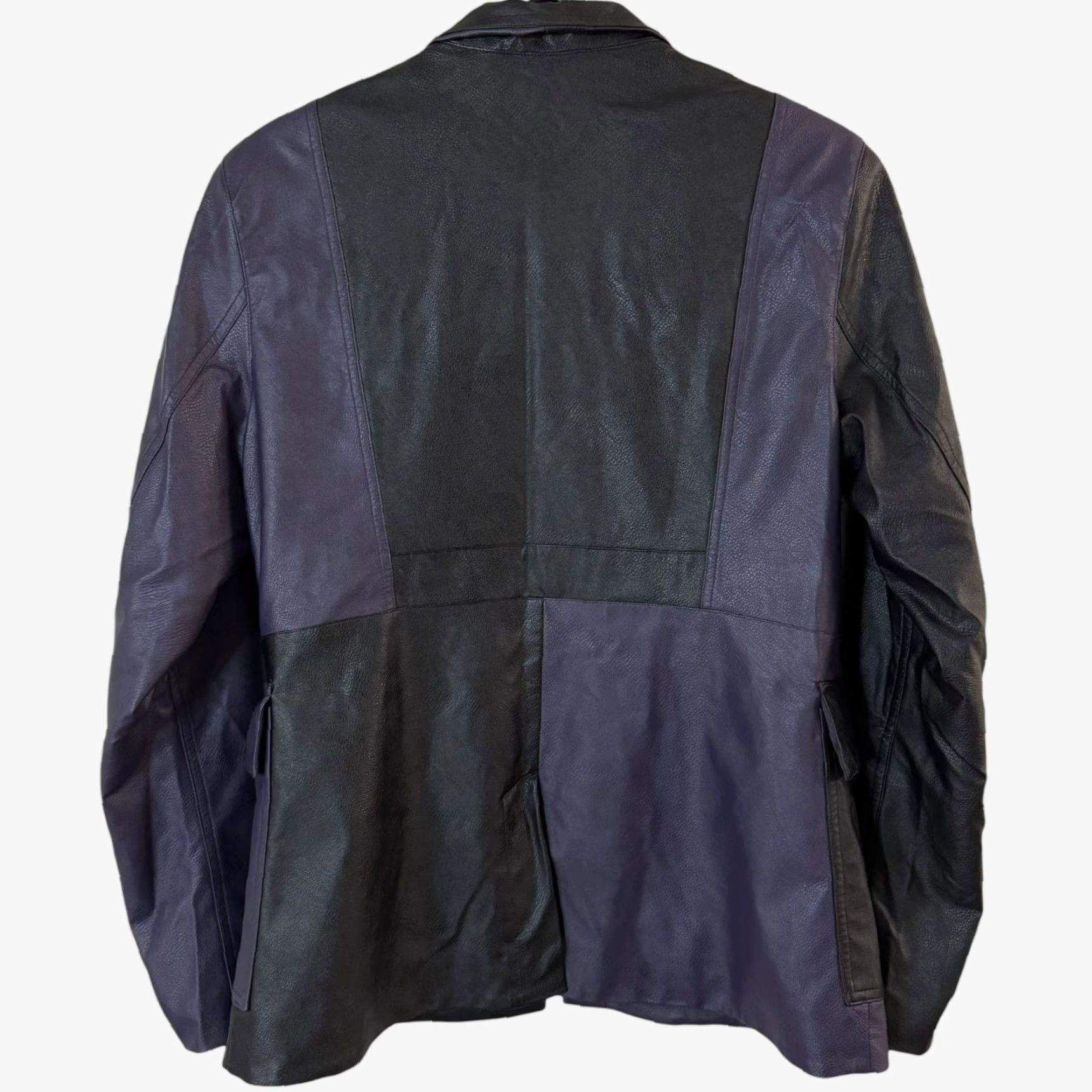 Jordan Brand Nike Air Jordan Jacket Women's Medium Purple & Black Capsule 2.0 Faux Leather Size M / US 6-8 / IT 42-44 - 4 Thumbnail