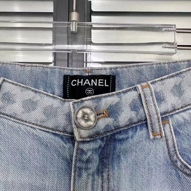 Chanel Chanel Women's Blue Denim Jeans -2505 Size US 34 / EU 50 - 3 Thumbnail