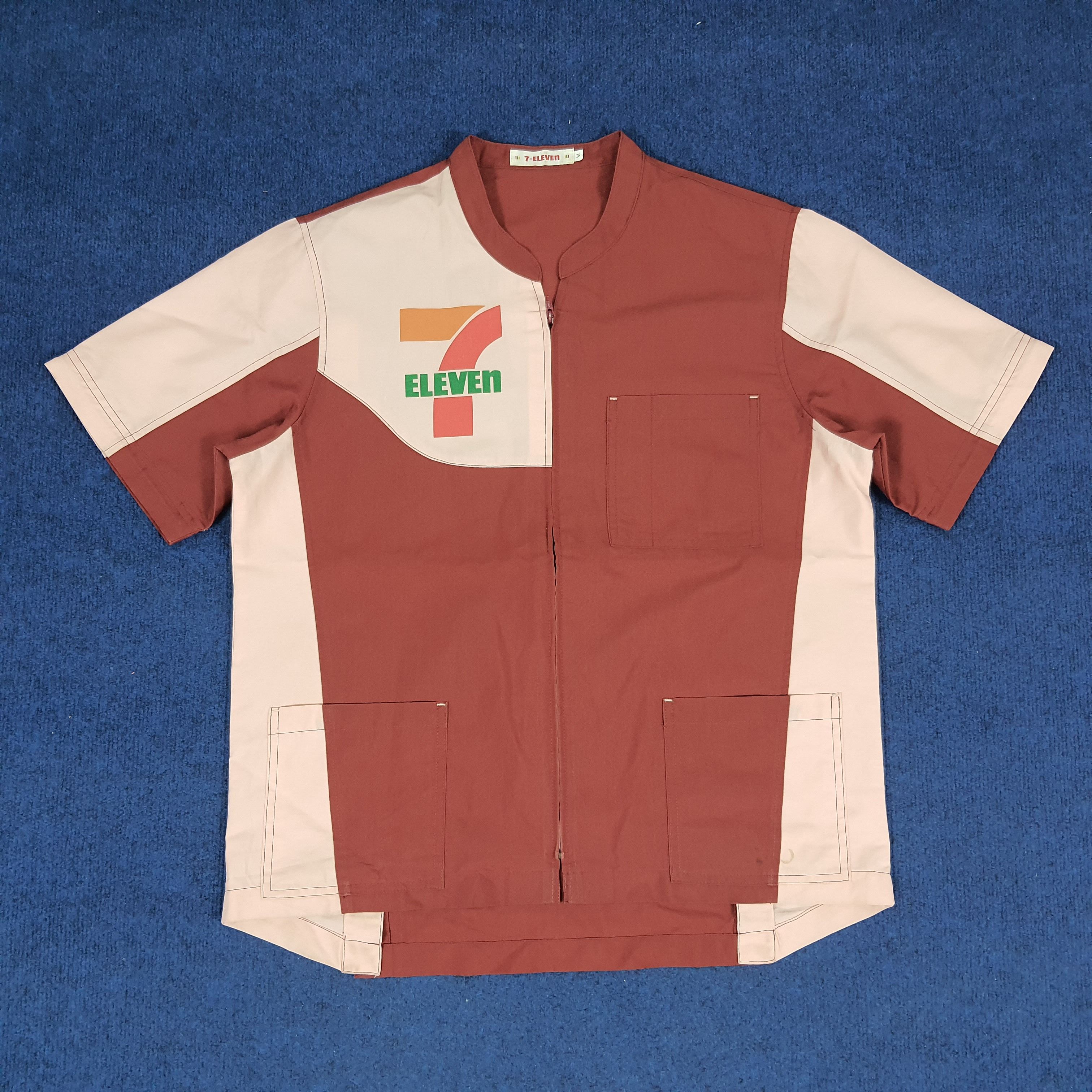 Japanese Brand × Vintage Vintage 7 Eleven Japanese Uniform Staff Shirt Size US M / EU 48-50 / 2 - 1 Thumbnail