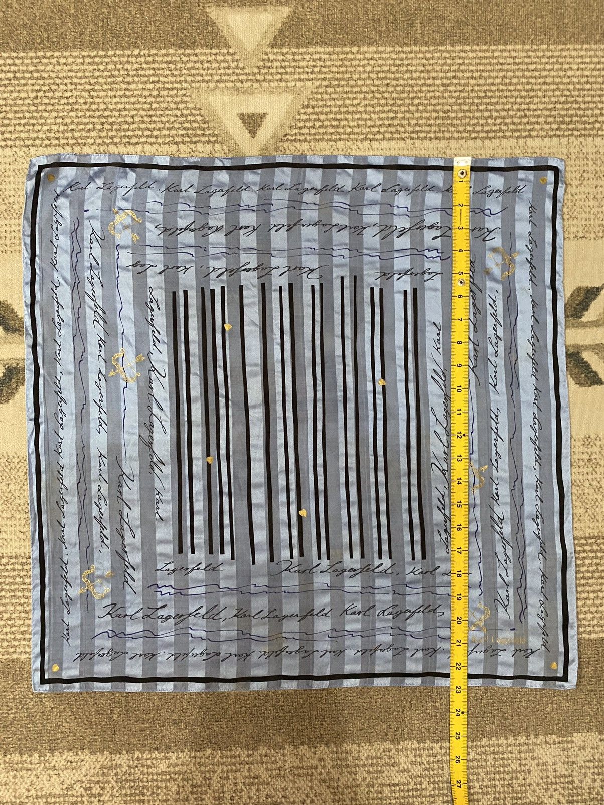 Karl Lagerfeld Karl Lagerfeld Overprint Scarves/Handkerchief/Pocket Square Size ONE SIZE - 8 Thumbnail