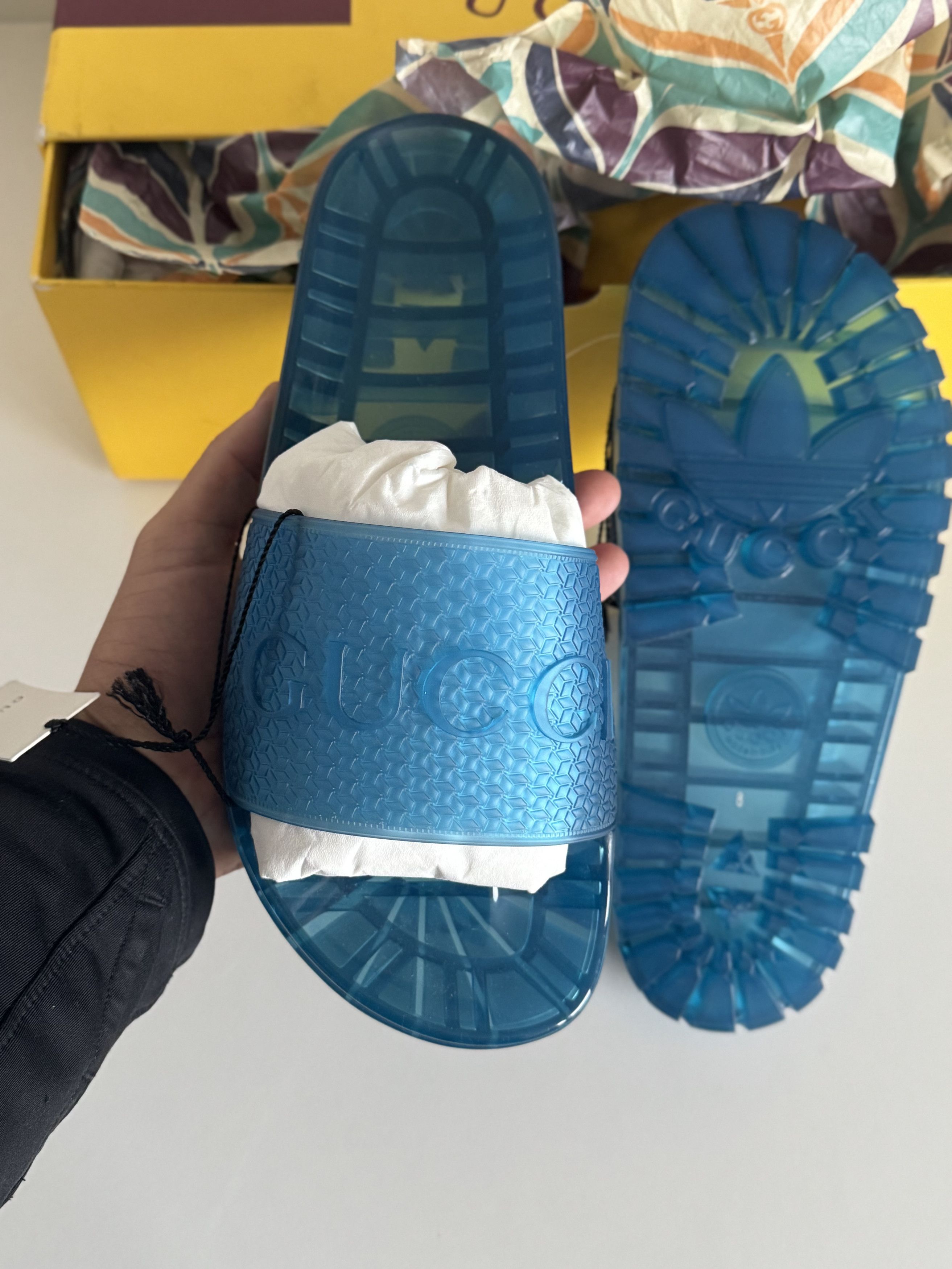 Adidas × Gucci Adidas X Gucci slide | Brand new | size 9 Size US 9 / EU 42 - 6 Thumbnail