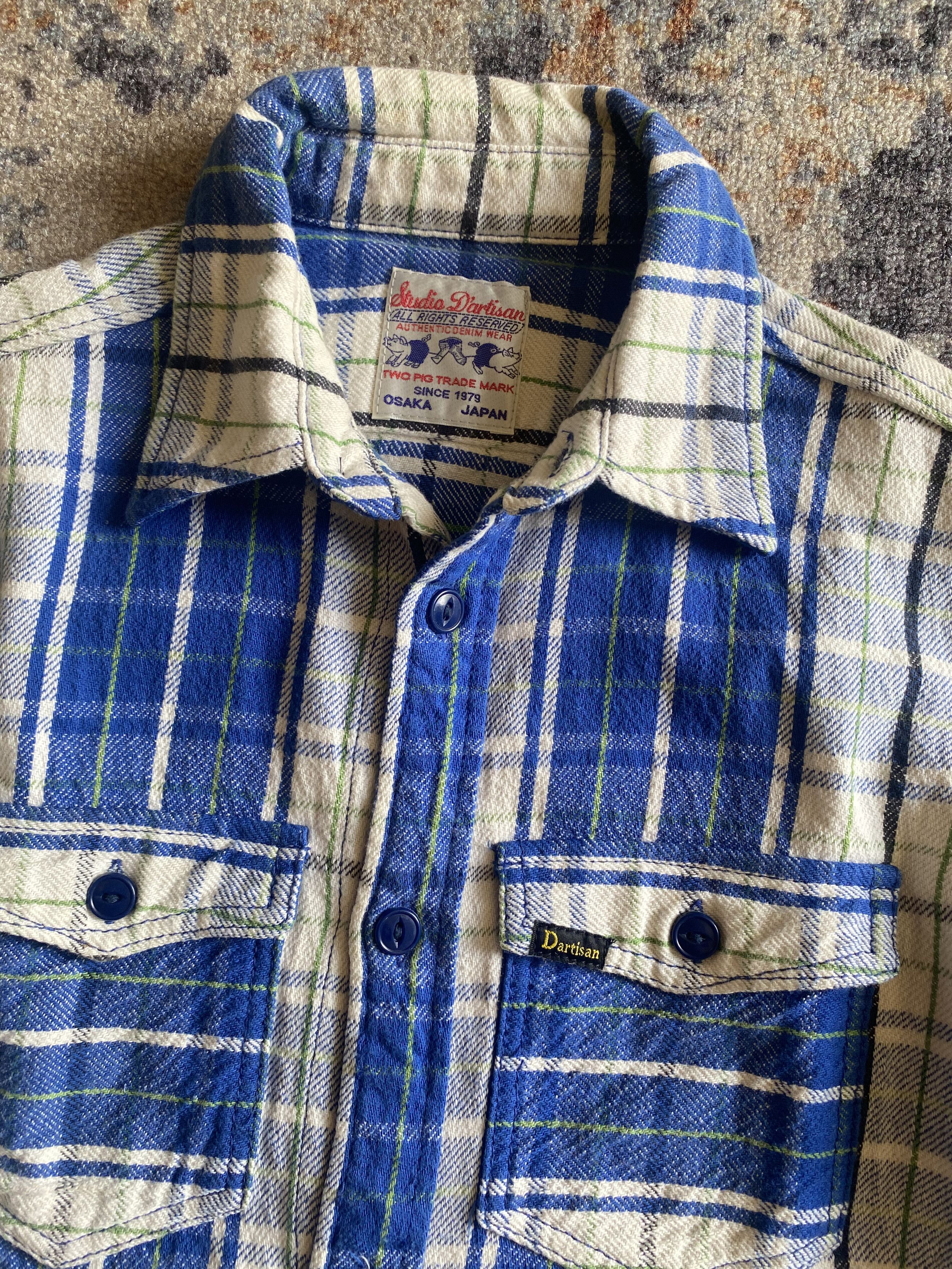 Japanese Brand × Studio D'Artisan × Vintage Studio D'Artisan Flannel Shirt Size US M / EU 48-50 / 2 - 9 Thumbnail