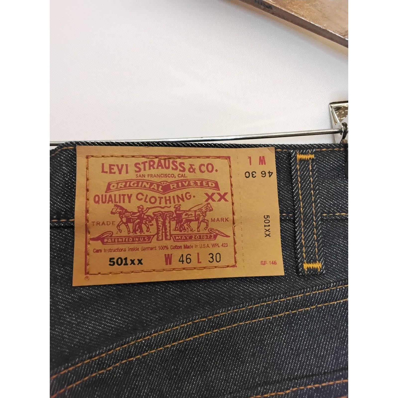 Levi's Levi 501 Jeans Men's Size 46x30 Dark Wash USA Vintage NWOT Size US 44 / EU 60 - 6 Thumbnail