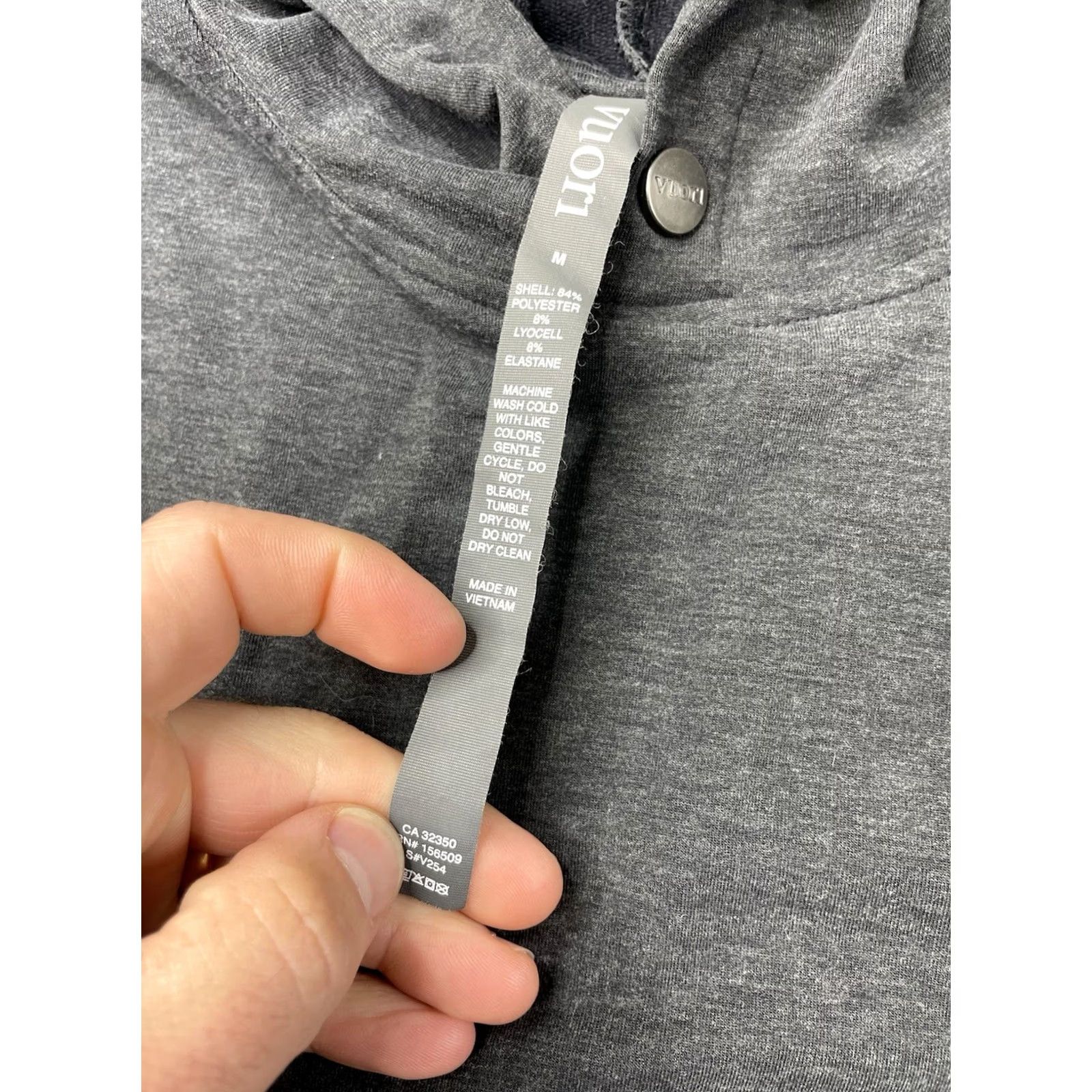 Vuori Vuori Hoodie Men's Medium Pullover Hoodie Dreamknit Soft Dark Gray V254 Size US M / EU 48-50 / 2 - 3 Thumbnail