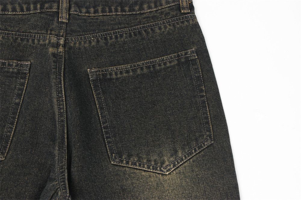 Vintage Men's hippie washed distressed flared jeans Size US 32 / EU 48 - 5 Thumbnail